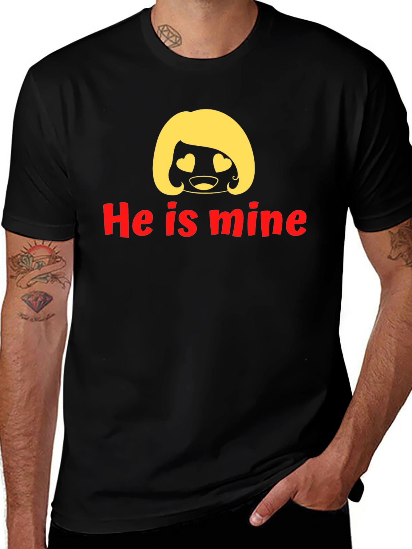 Variant 17 of He Is Mine Funny Graphic Tee