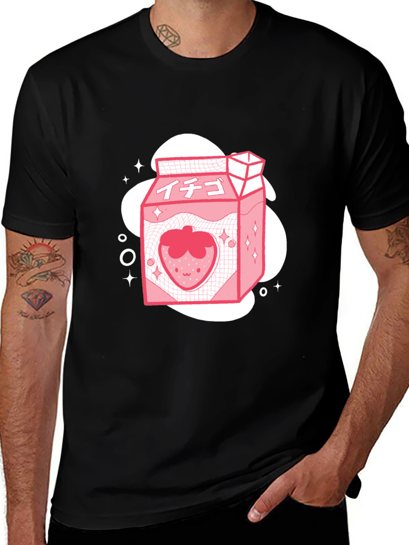 Variant 28 of Strawberry Milk Carton Graphic Tee