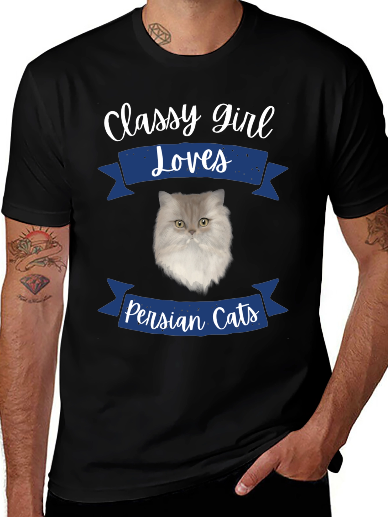 Variant 16 of Classy Girl Loves Persian Cats T-Shirt