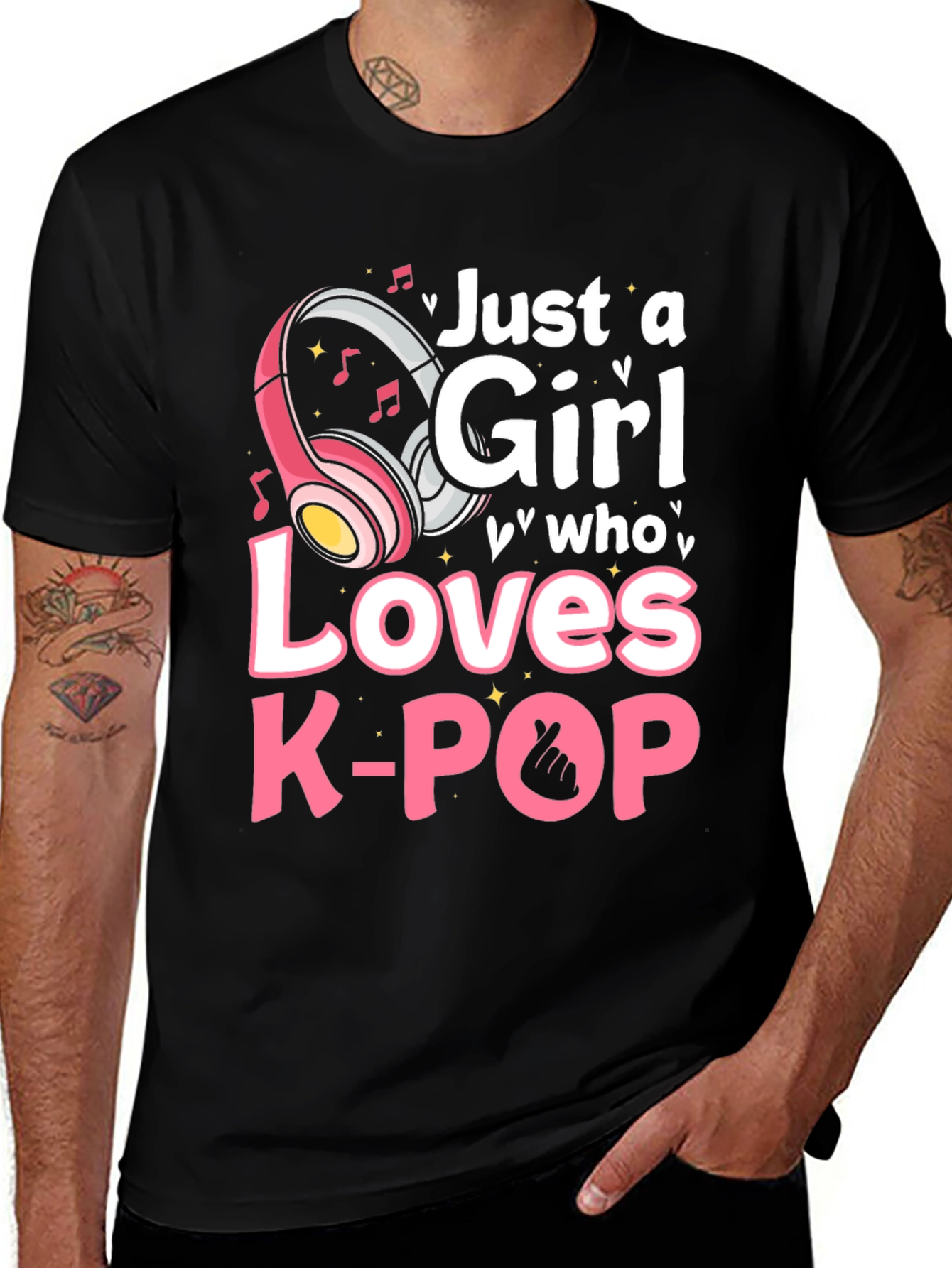 Variant 17 of K-Pop Girl T-Shirt