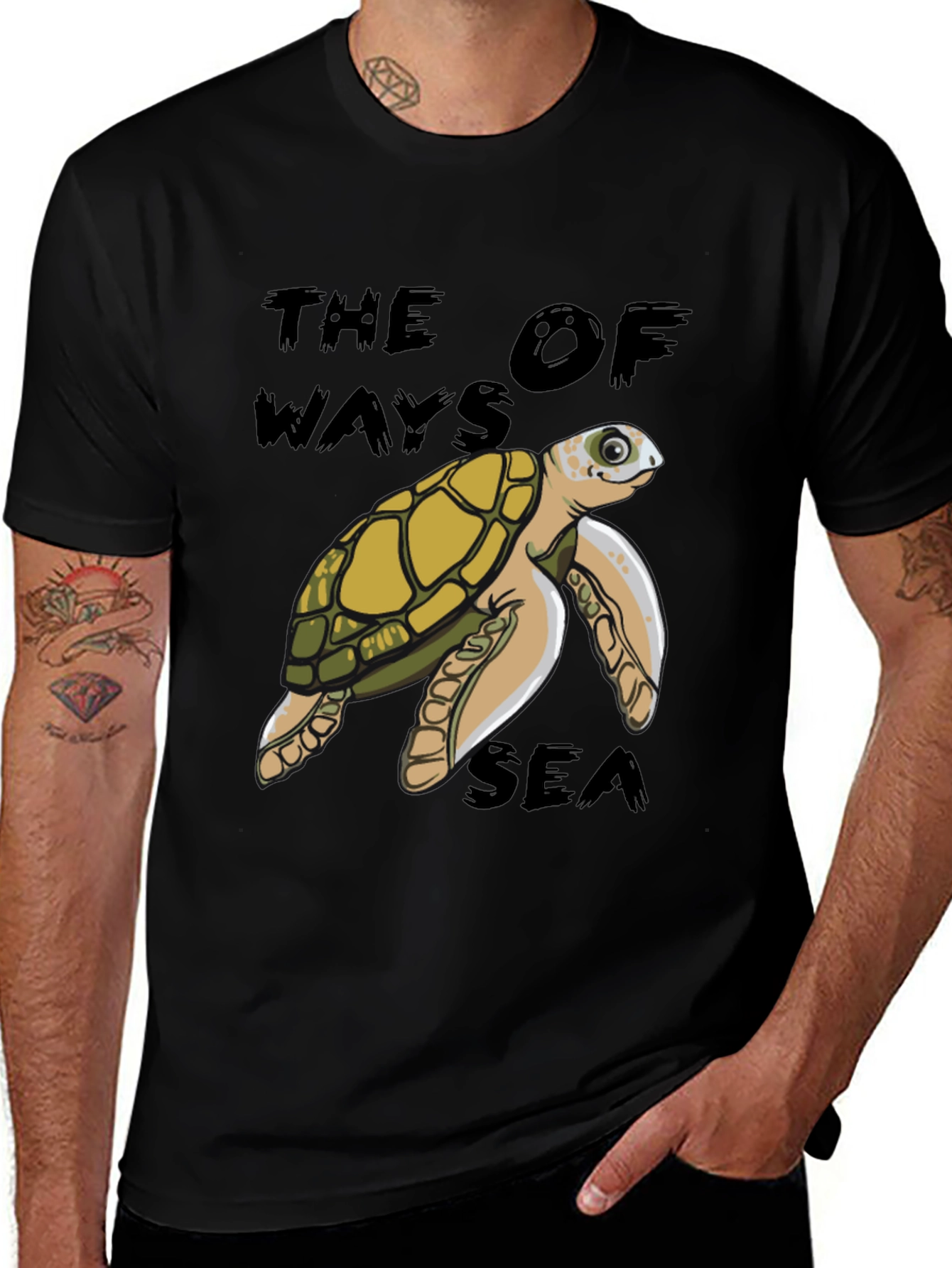 Variant 22 of Sea Turtle Graphic Print Men's T-Shirt