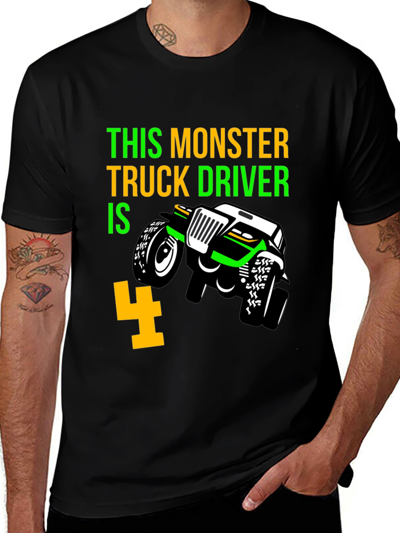 Variant 24 of Monster Truck Driver Birthday T-Shirt