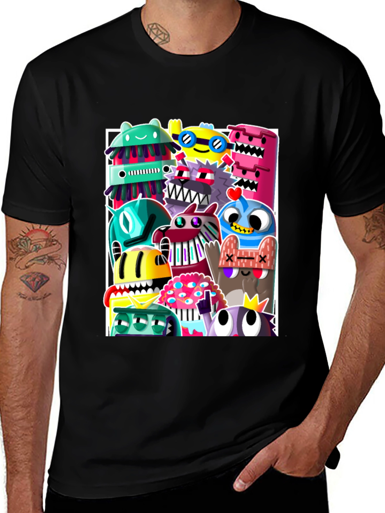 Variant 29 of Monster Mania Black T-Shirt