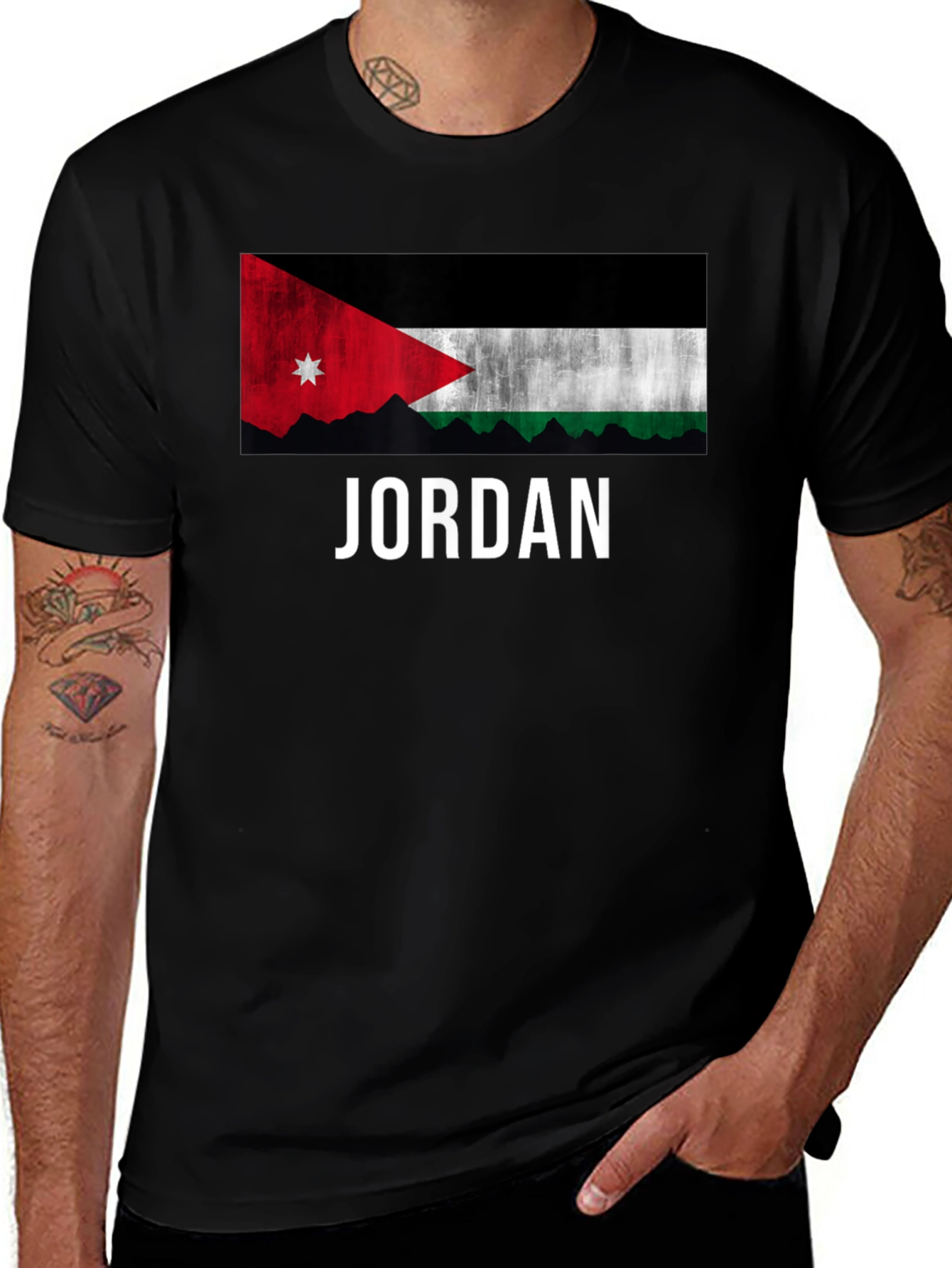 Jordan Flag Graphic T-Shirt - National Pride