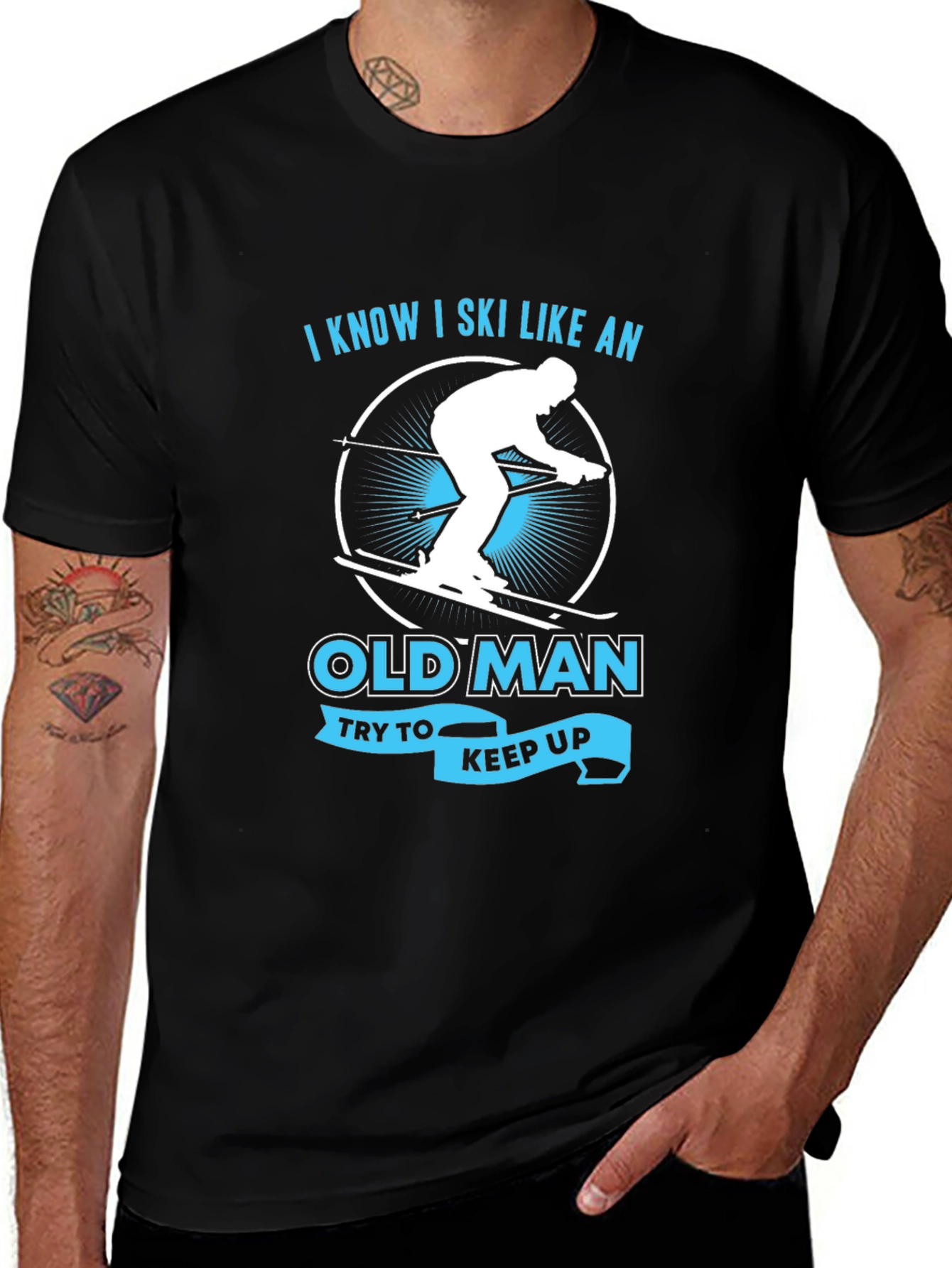 Variant 13 of Skiing Old Man T-Shirt - Funny Skier Gift