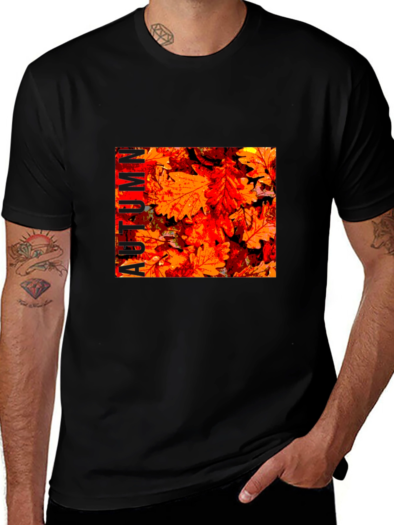 Variant 26 of Autumn Leaves Graphic Print T-Shirt