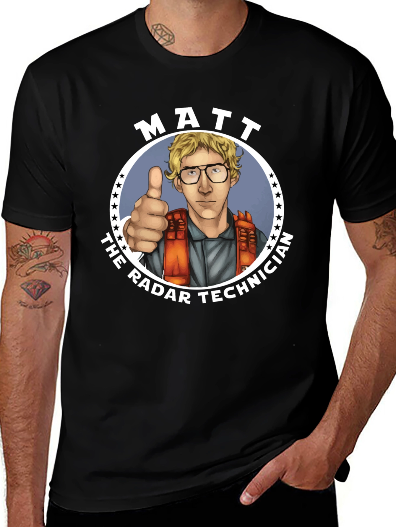 Variant 4 of Matt The Radar Technician Graphic T-Shirt