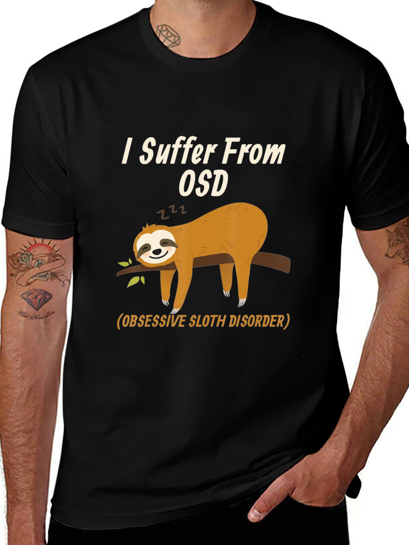 Variant 12 of Obsessive Sloth Disorder T-Shirt - Funny Sloth Tee