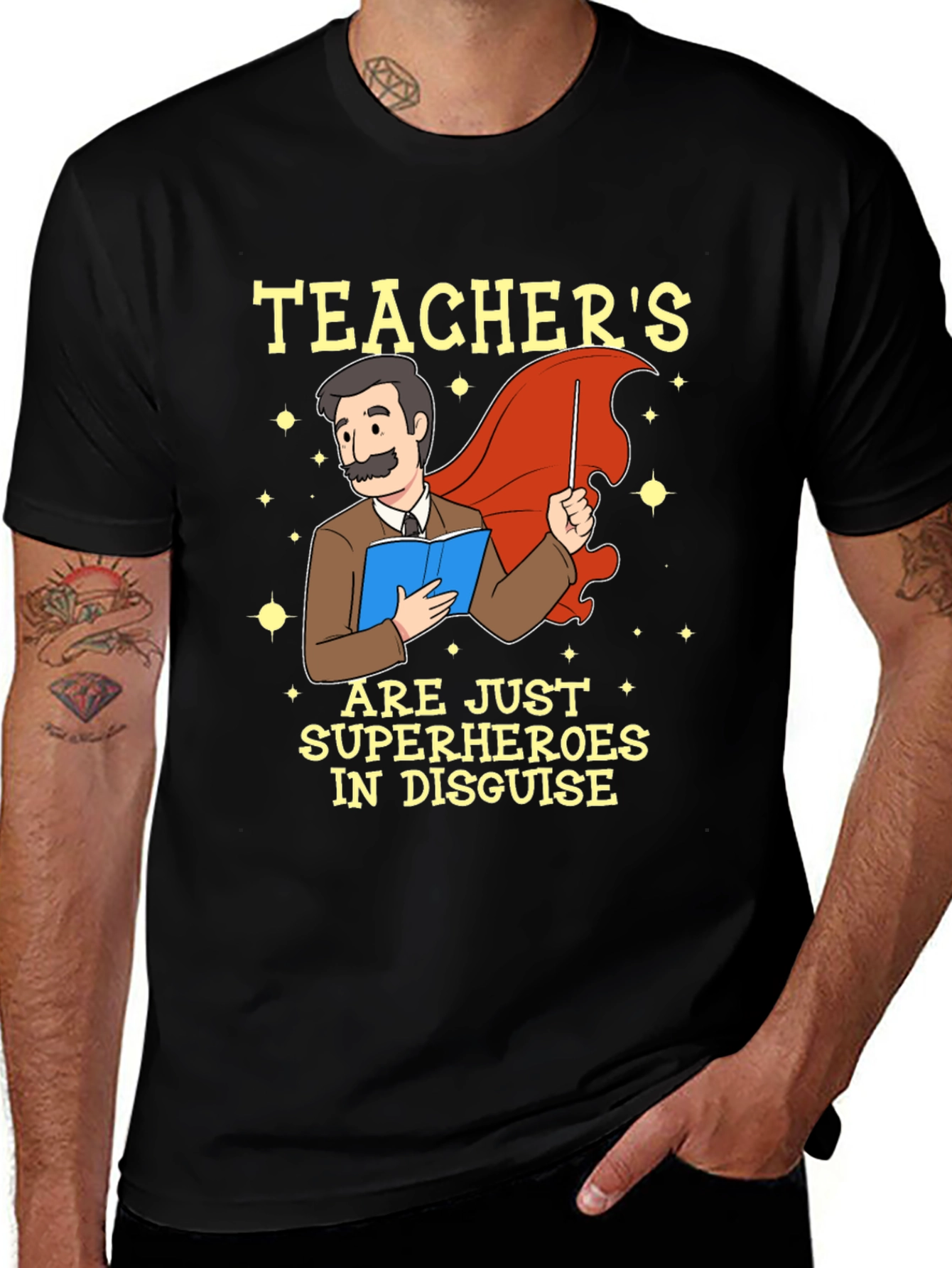 Variant 6 of Teacher Superhero Graphic T-Shirt