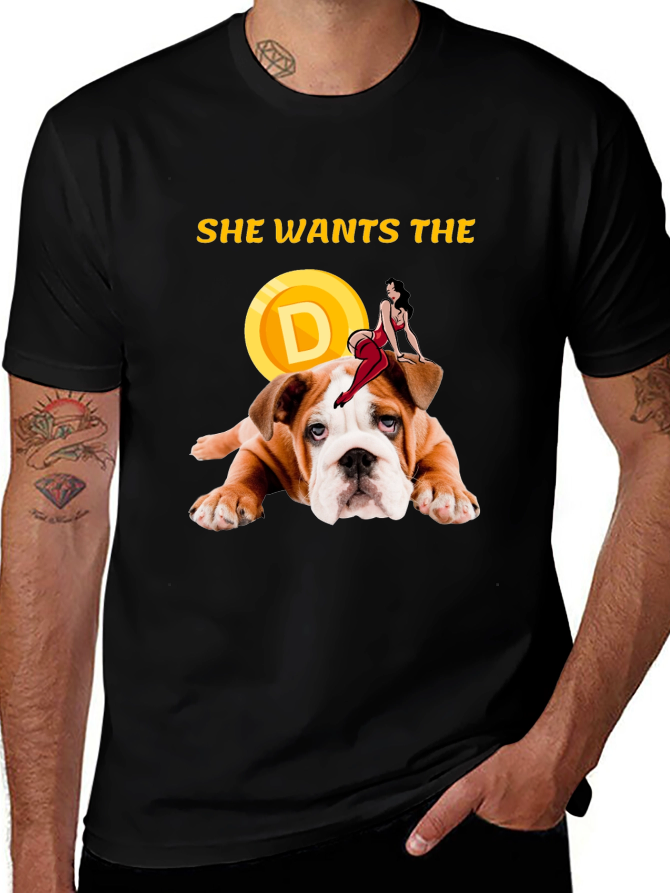 Variant 3 of She Wants the D Bulldog Graphic Tee