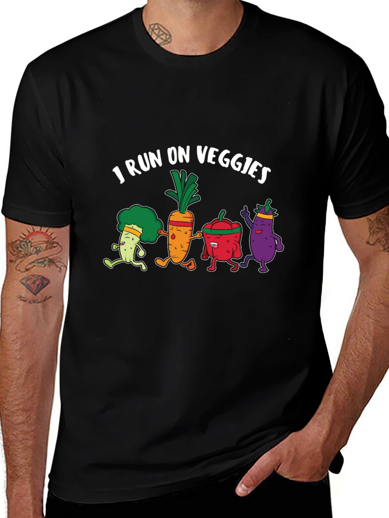 Variant 16 of I Run on Veggies T-Shirt