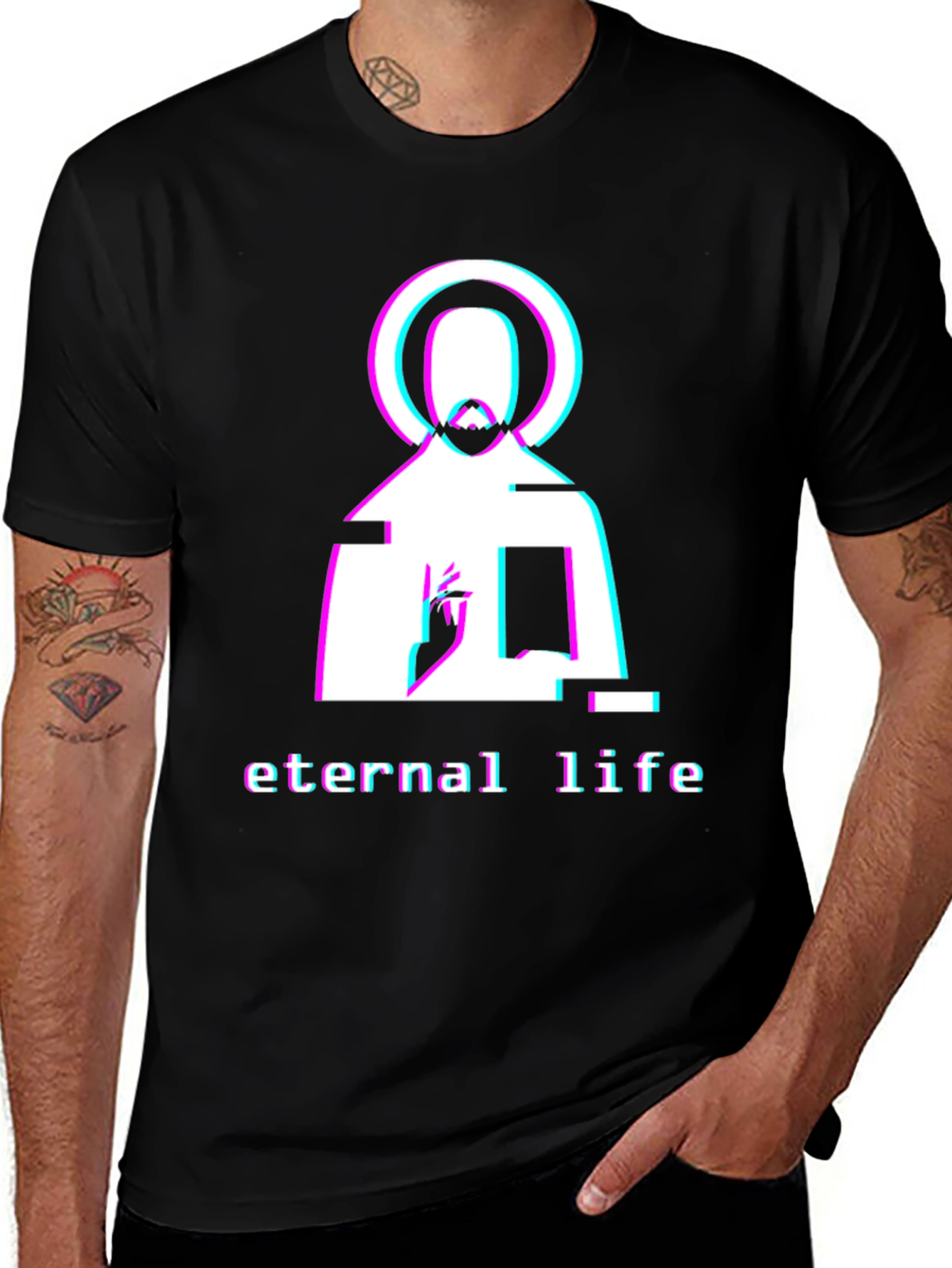 Variant 24 of Eternal Life Glitchcore T-Shirt