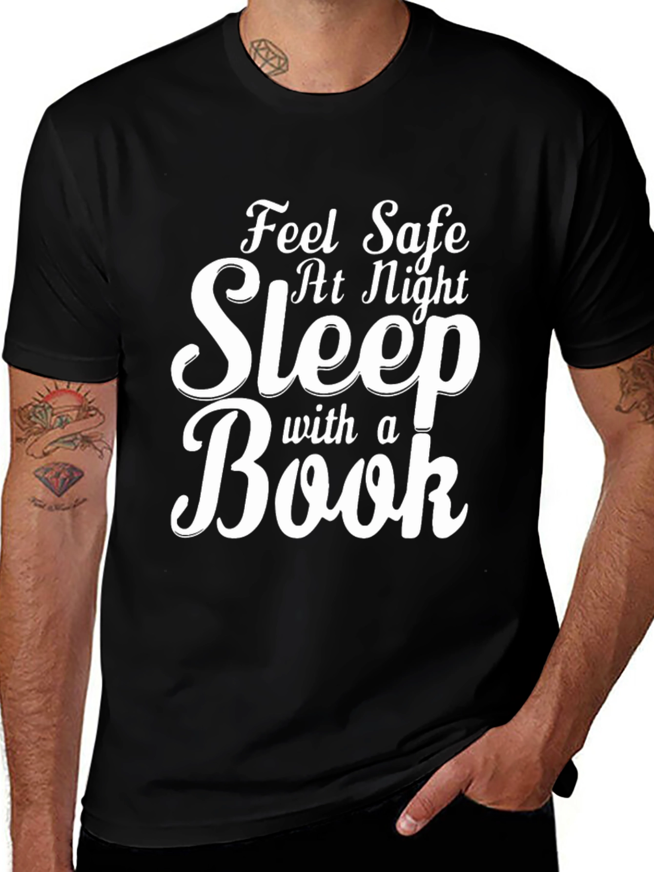 Variant 18 of Feel Safe Sleep with a Book T-Shirt