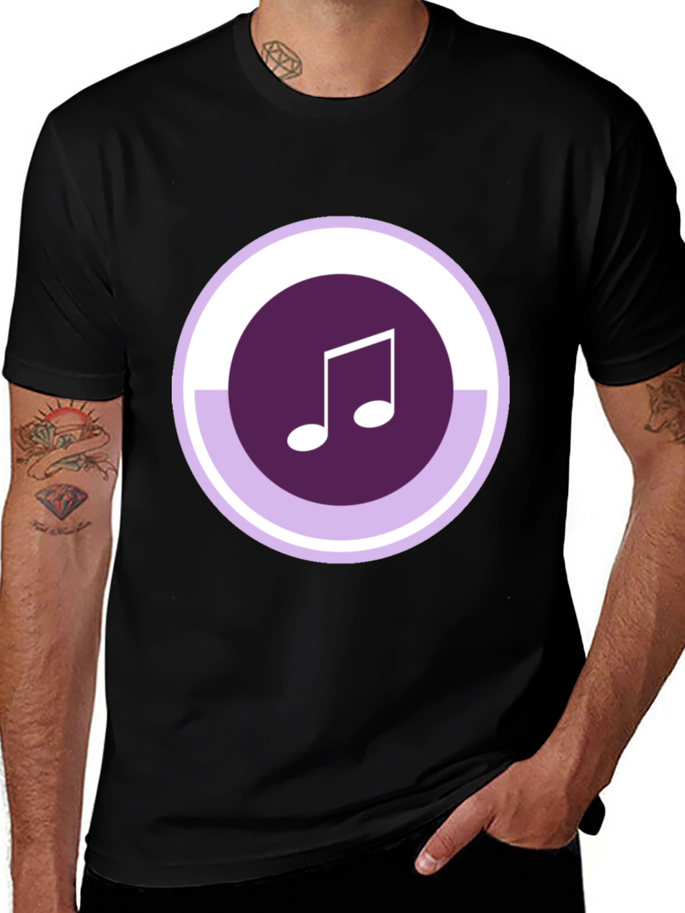 Variant 23 of Musical Note Graphic Tee - Stylish Comfort