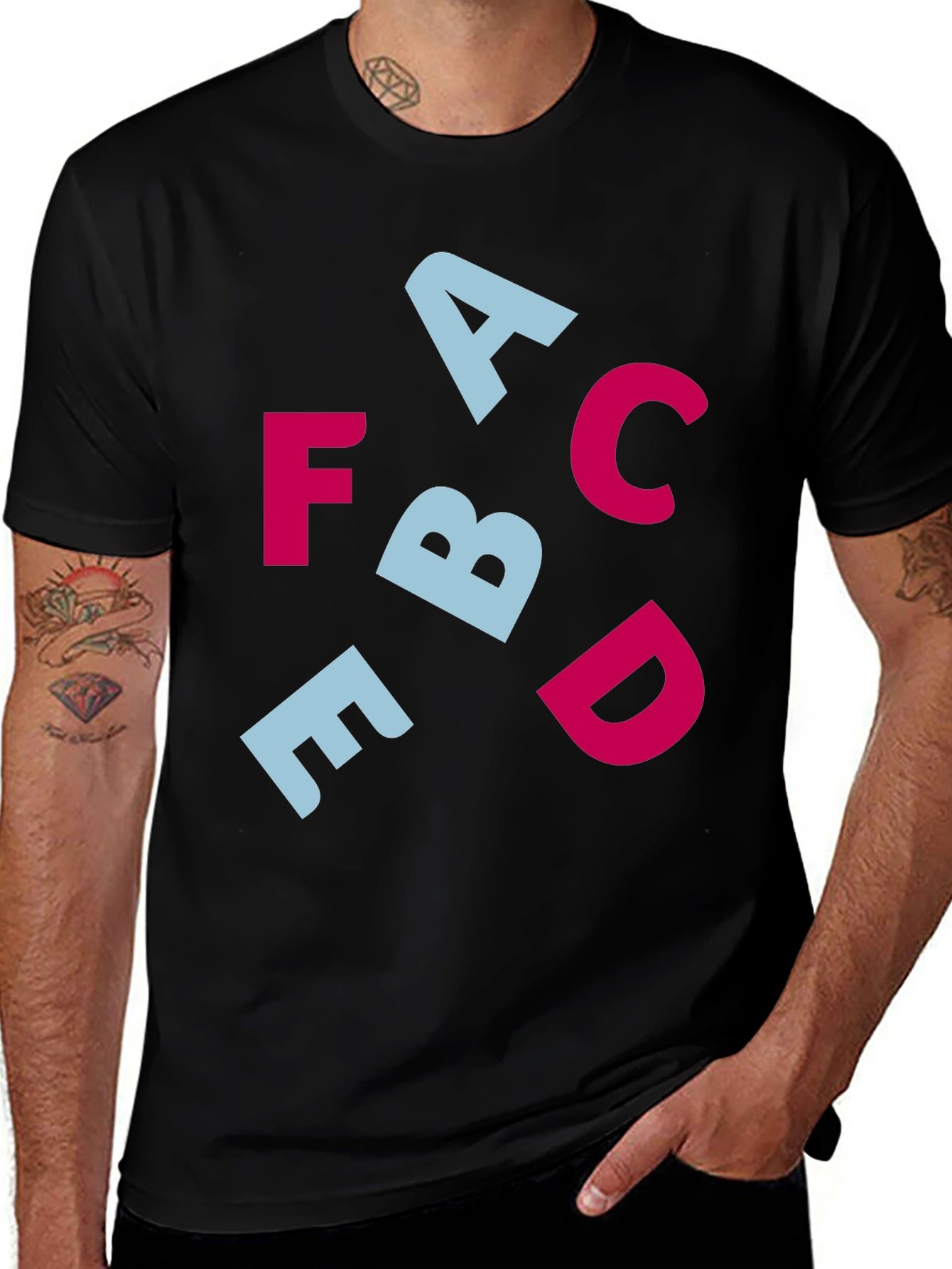 Variant 16 of Alphabet T-Shirt - Fun Graphic Print Tee