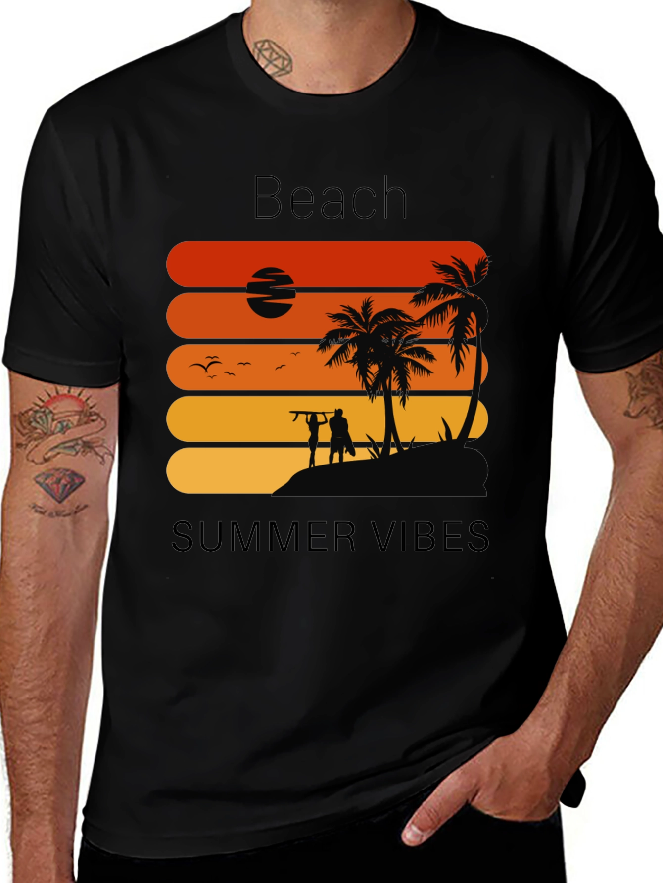 Variant 21 of Beach Summer Vibes Graphic Tee