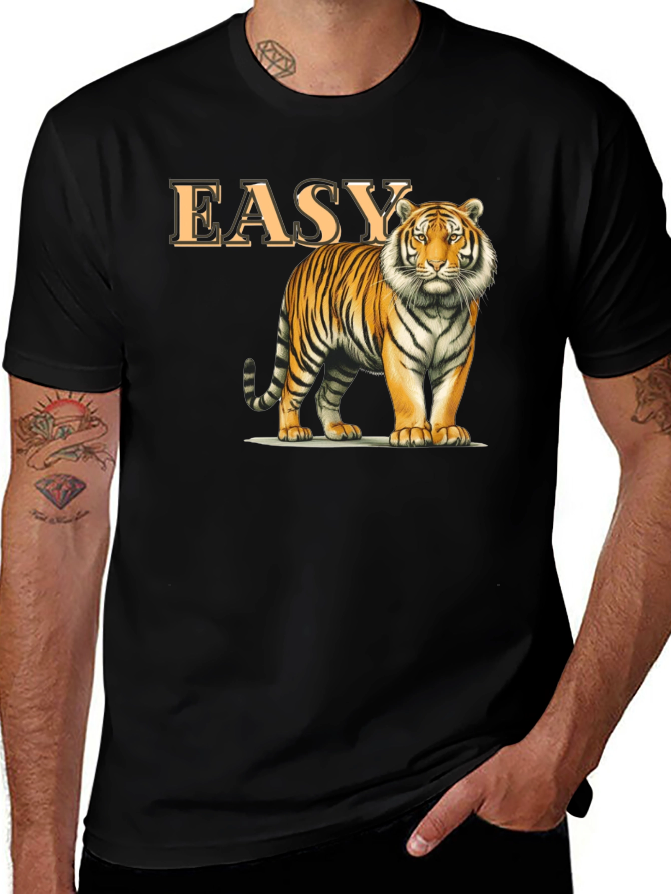 Variant 12 of Easy Tiger Graphic T-Shirt - Classic Crew Neck