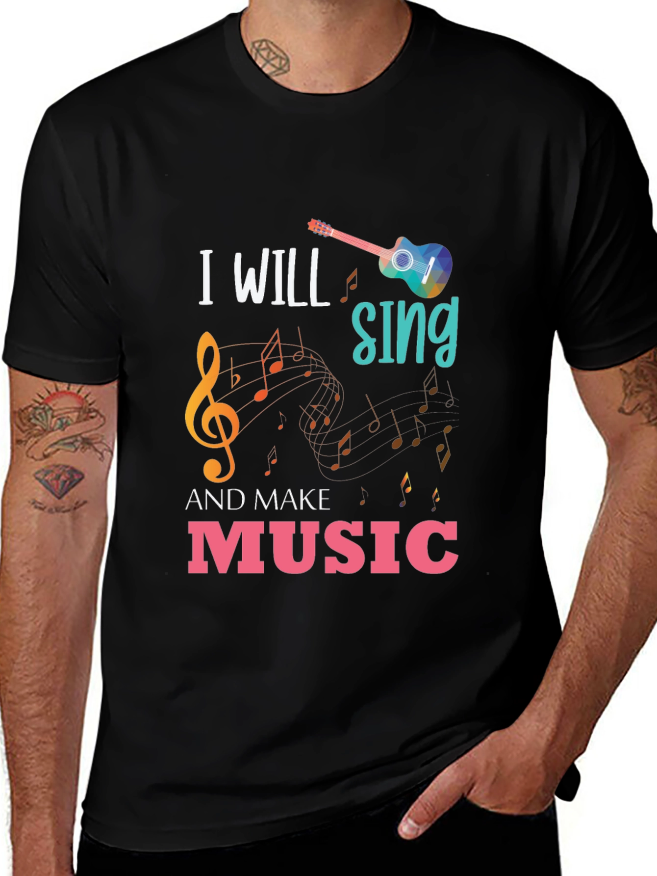 I Will Sing and Make Music Graphic T-Shirt