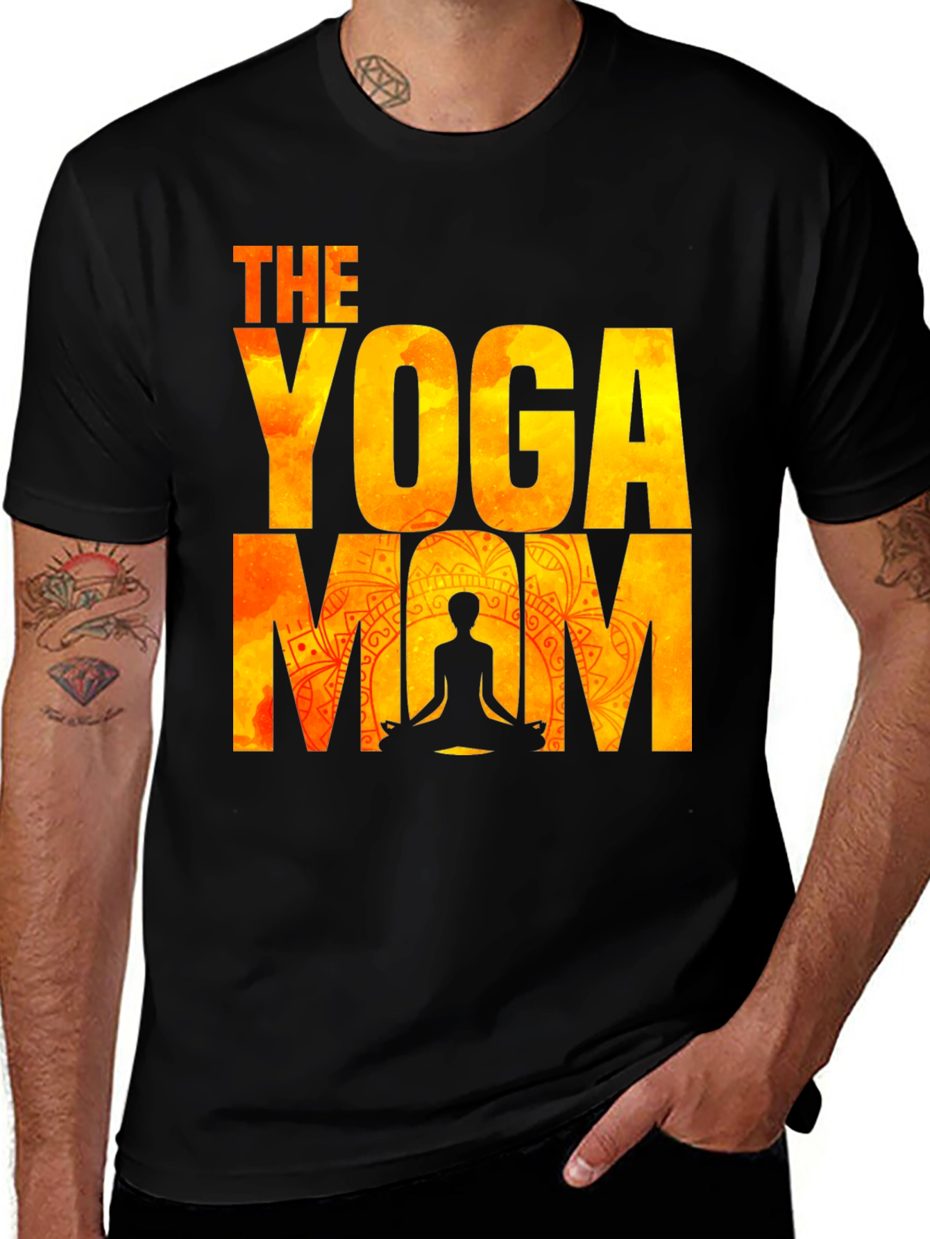 Variant 21 of The Yoga Mom T-Shirt - Relaxed Fit Cotton Tee