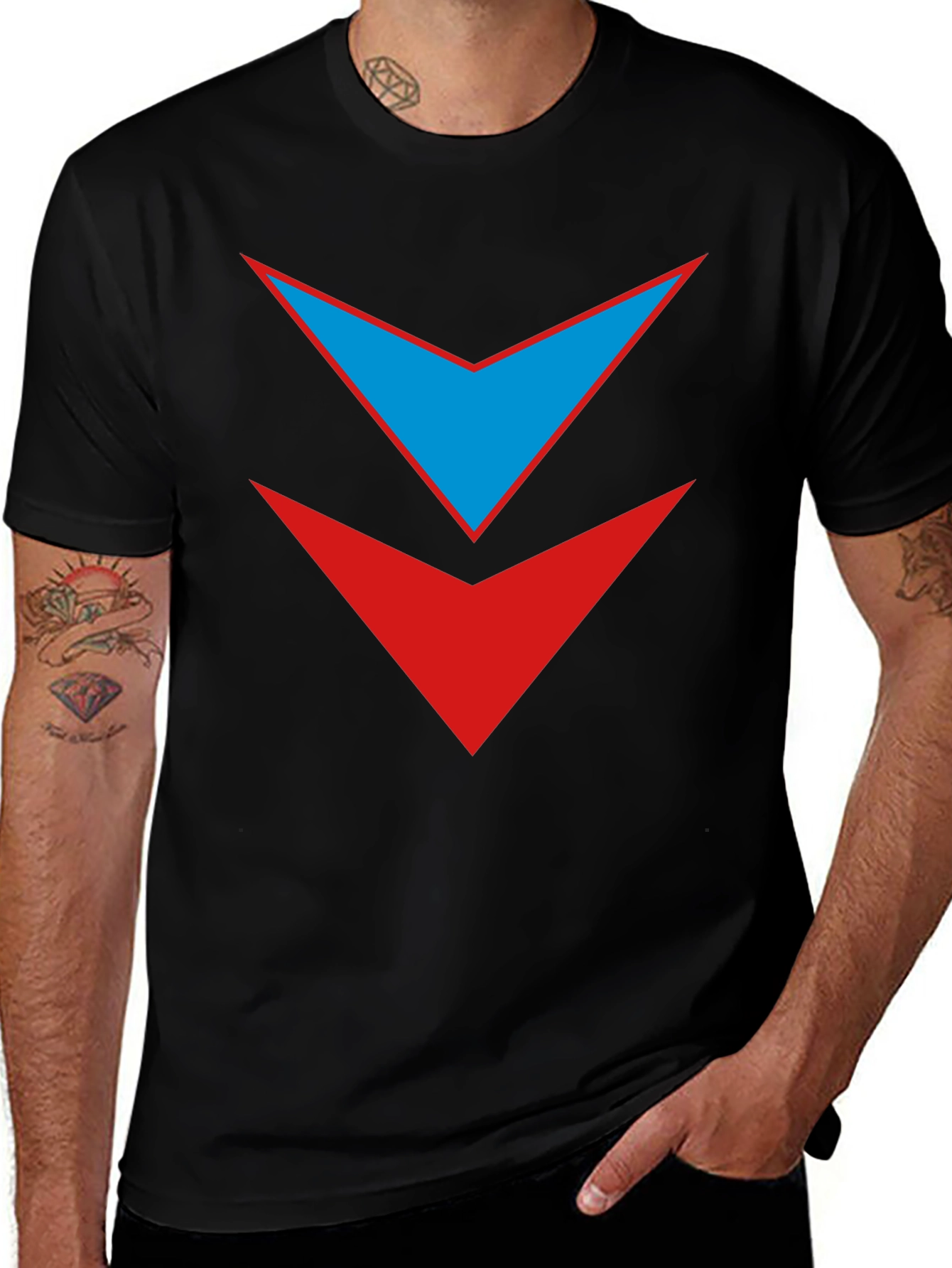 Variant 27 of Dual Arrow Graphic Tee - Stylish Casual Wear