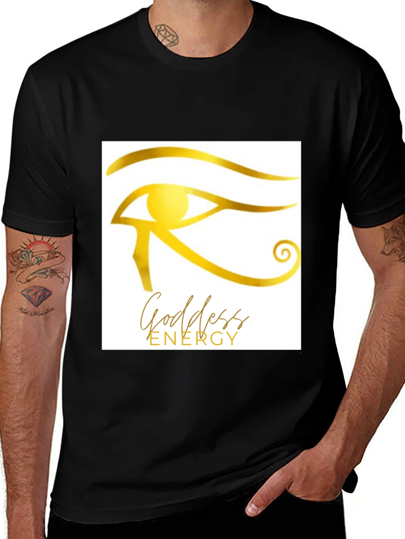 Goddess Energy Black T-Shirt
