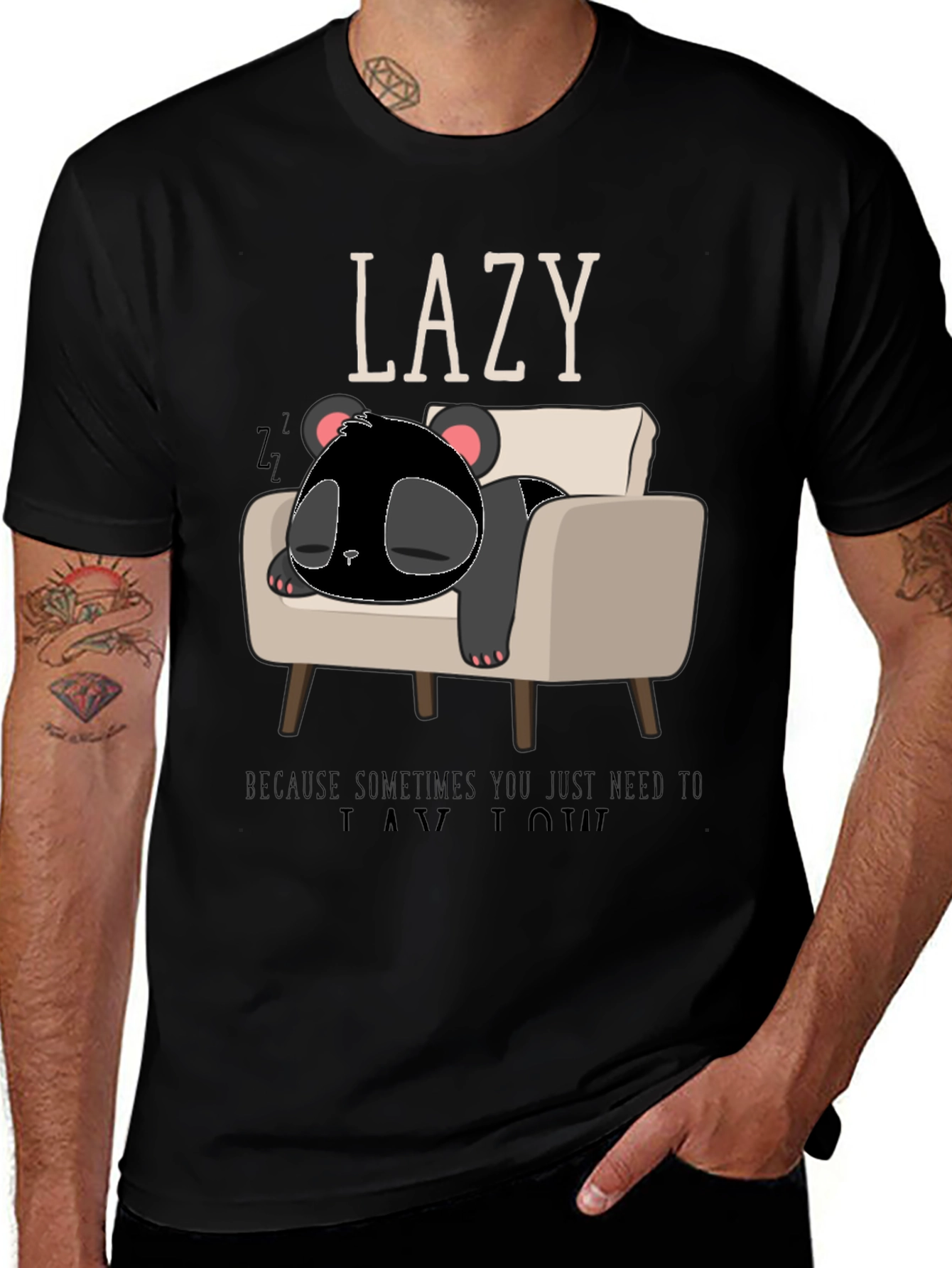 Variant 21 of Lazy Panda T-Shirt: Relax in Style!