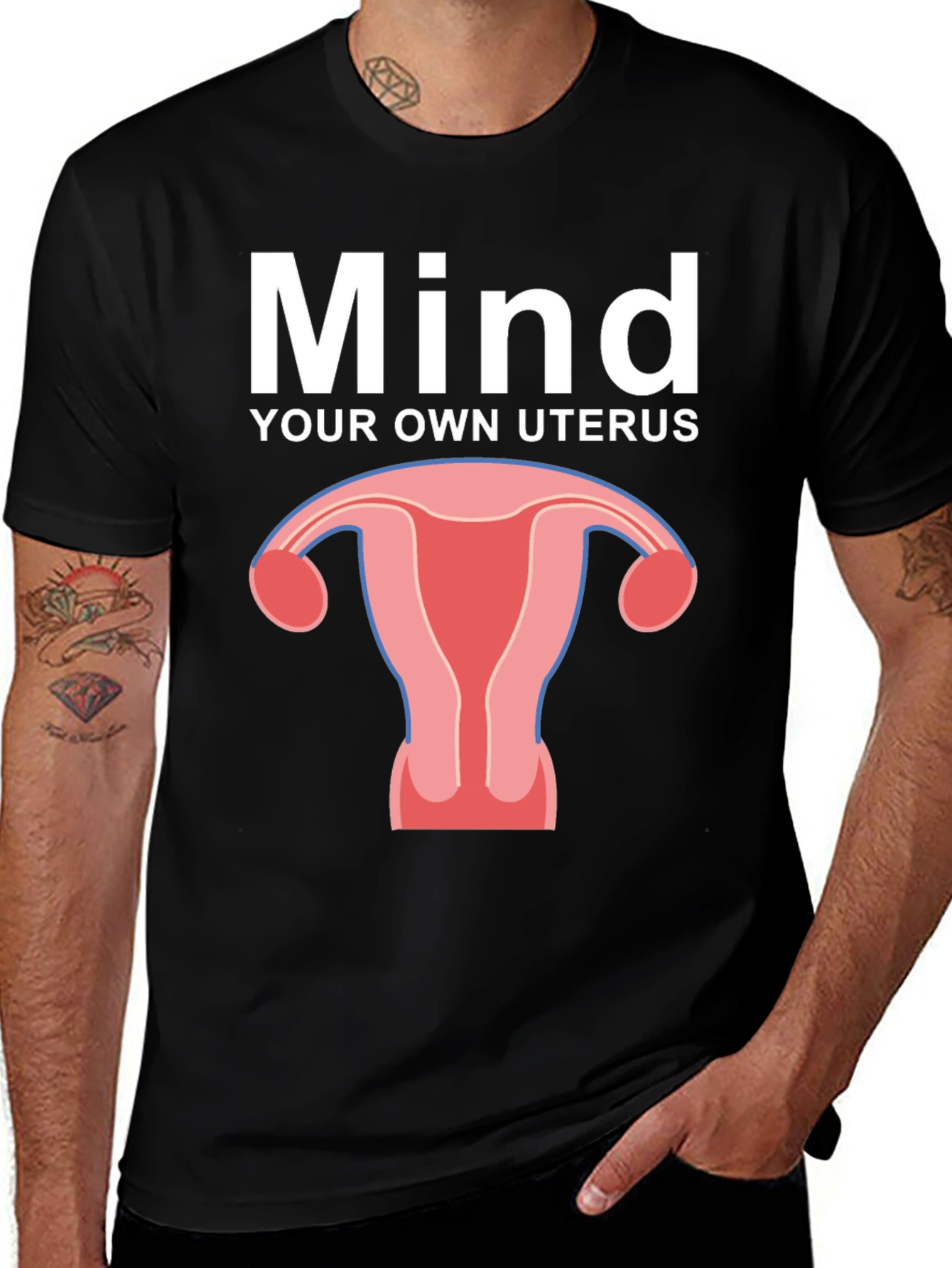Variant 16 of Mind Your Own Uterus Graphic Tee