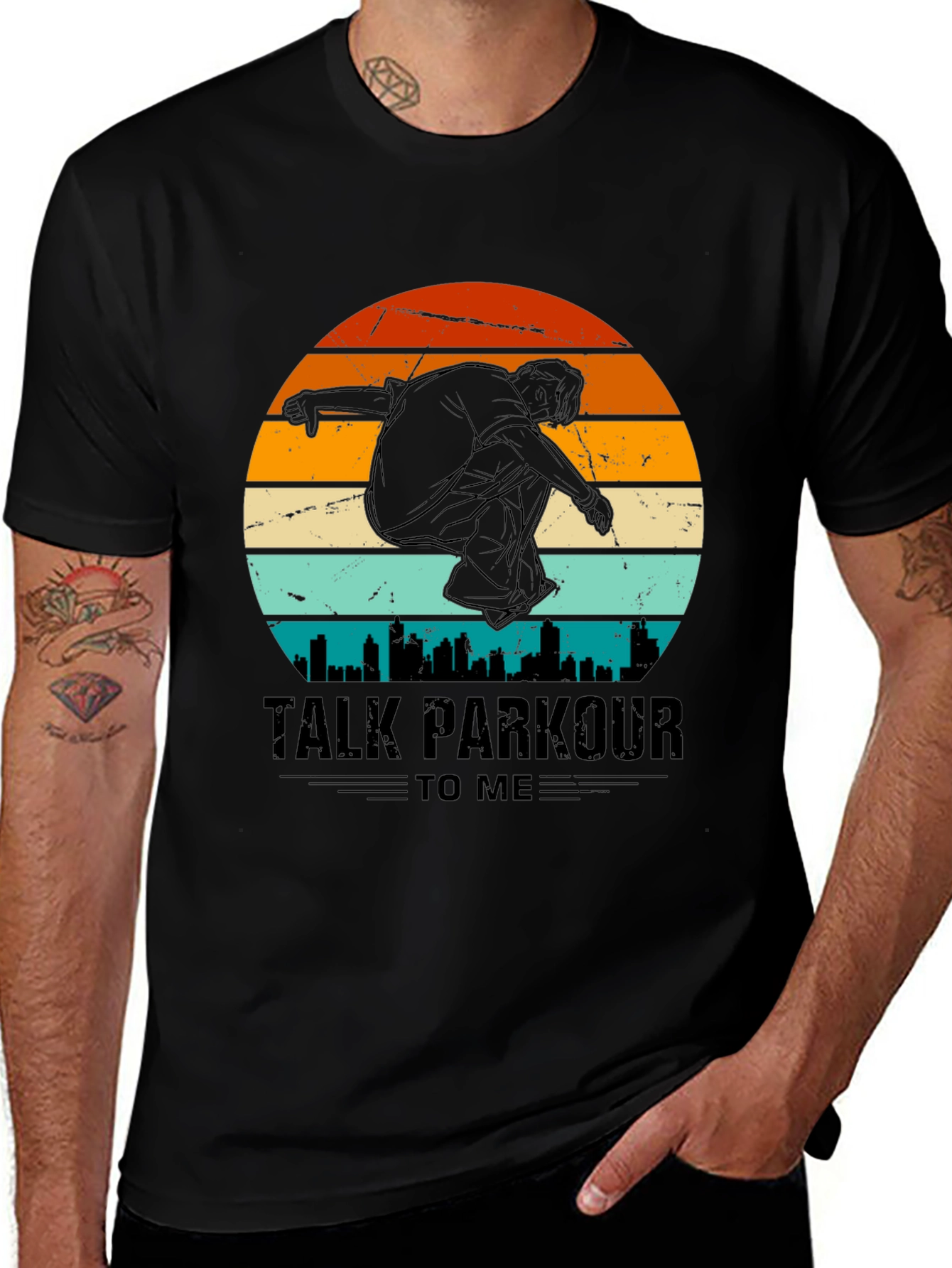Variant 2 of Talk Parkour To Me Graphic Tee