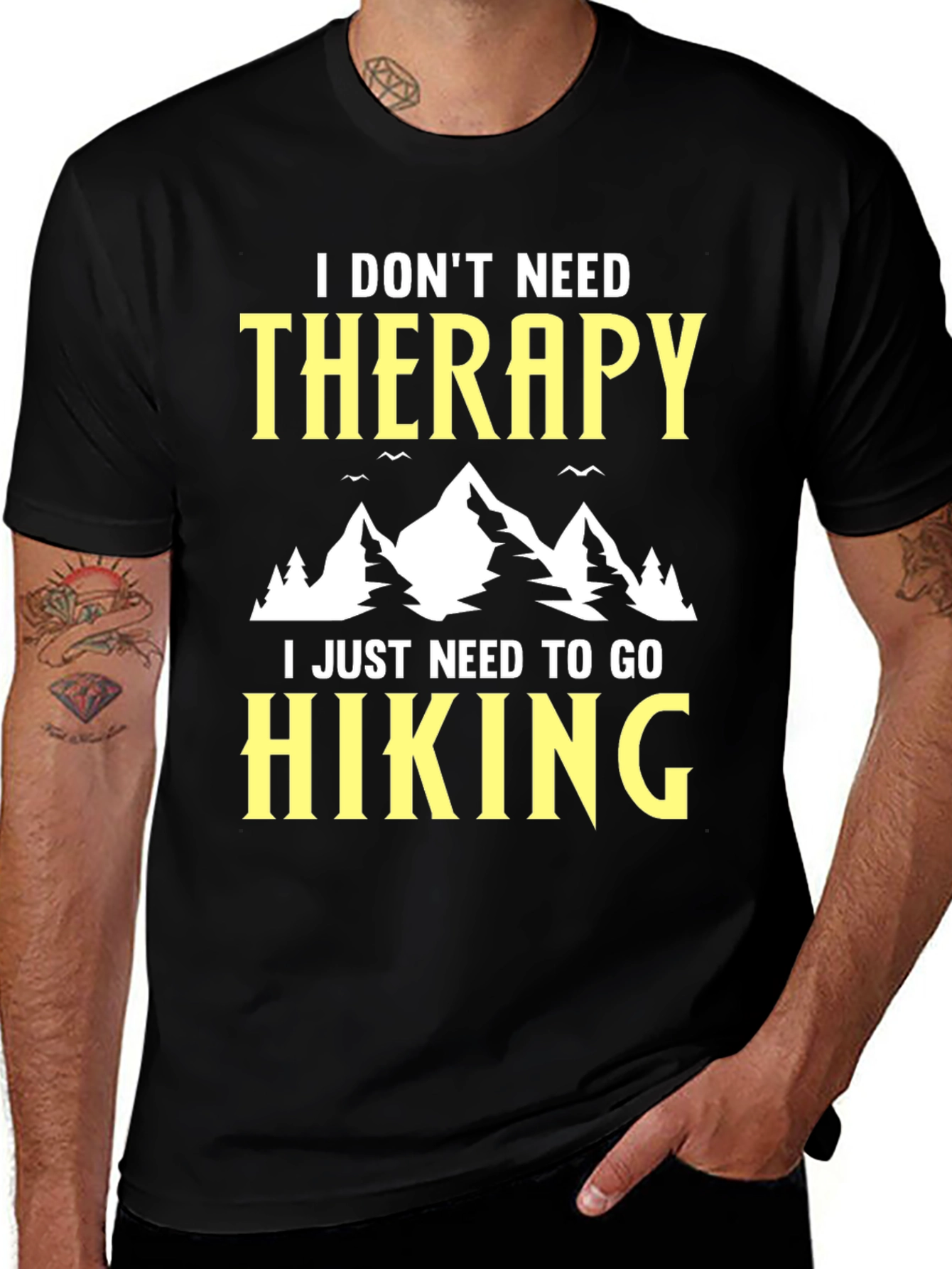 Variant 28 of Hiking Therapy Graphic Tee - Adventure Awaits