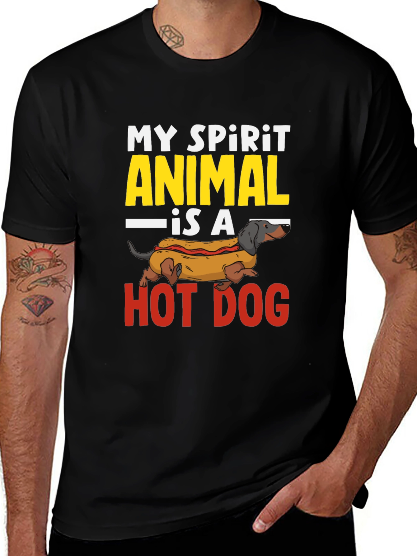 Variant 13 of My Spirit Animal Hot Dog T-Shirt