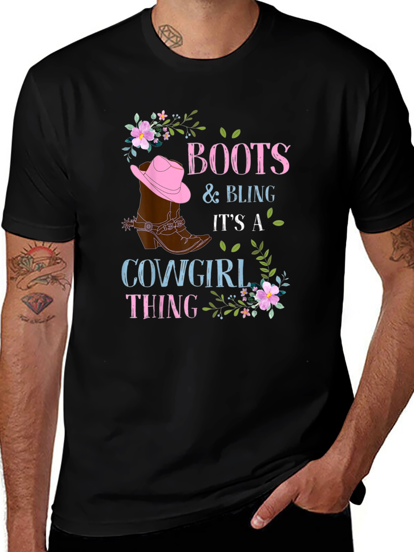 Variant 8 of Boots & Bling Cowgirl T-Shirt
