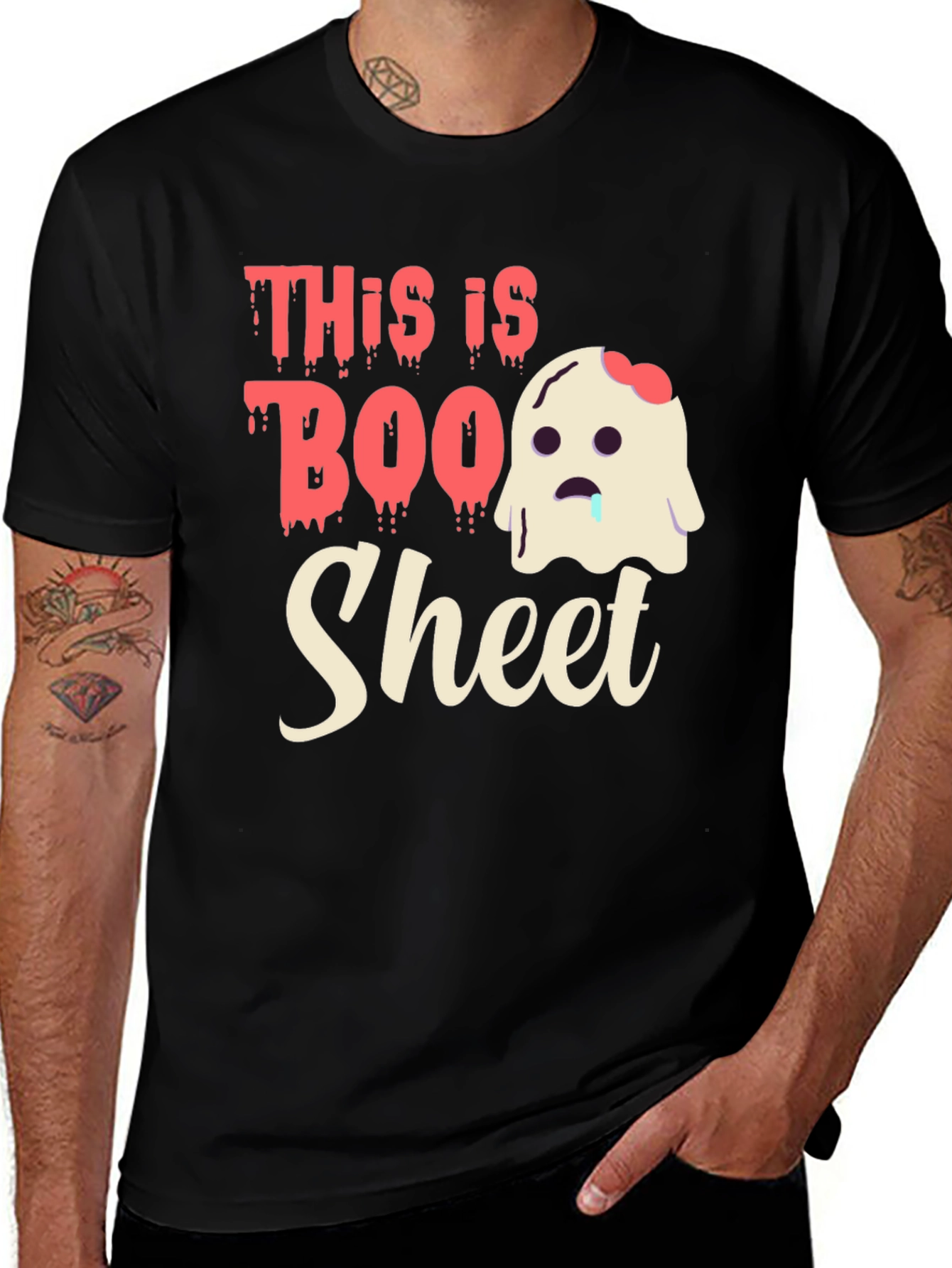 Variant 2 of Boo Sheet Halloween T-Shirt