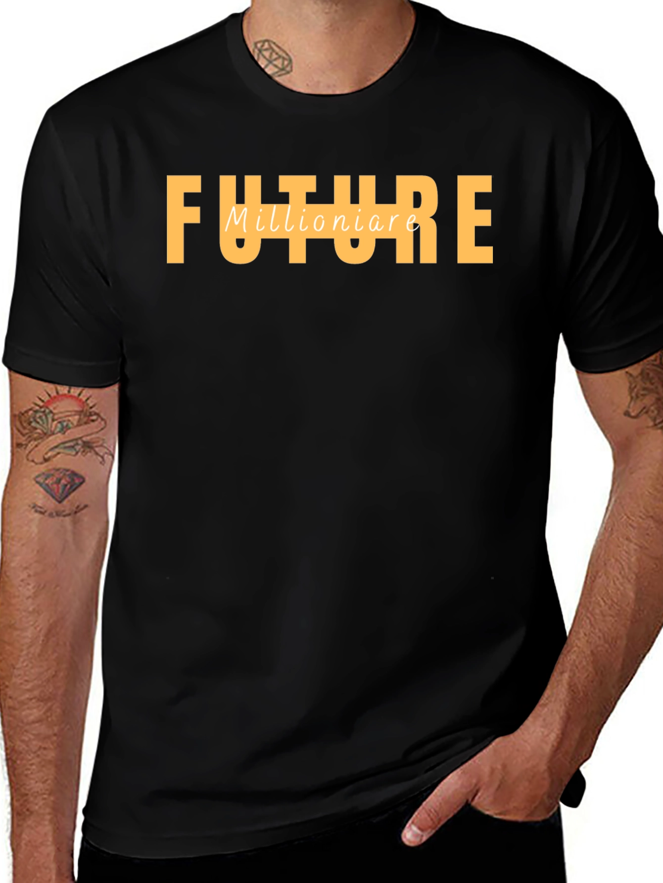 Variant 20 of Future Millionaire Black T-Shirt
