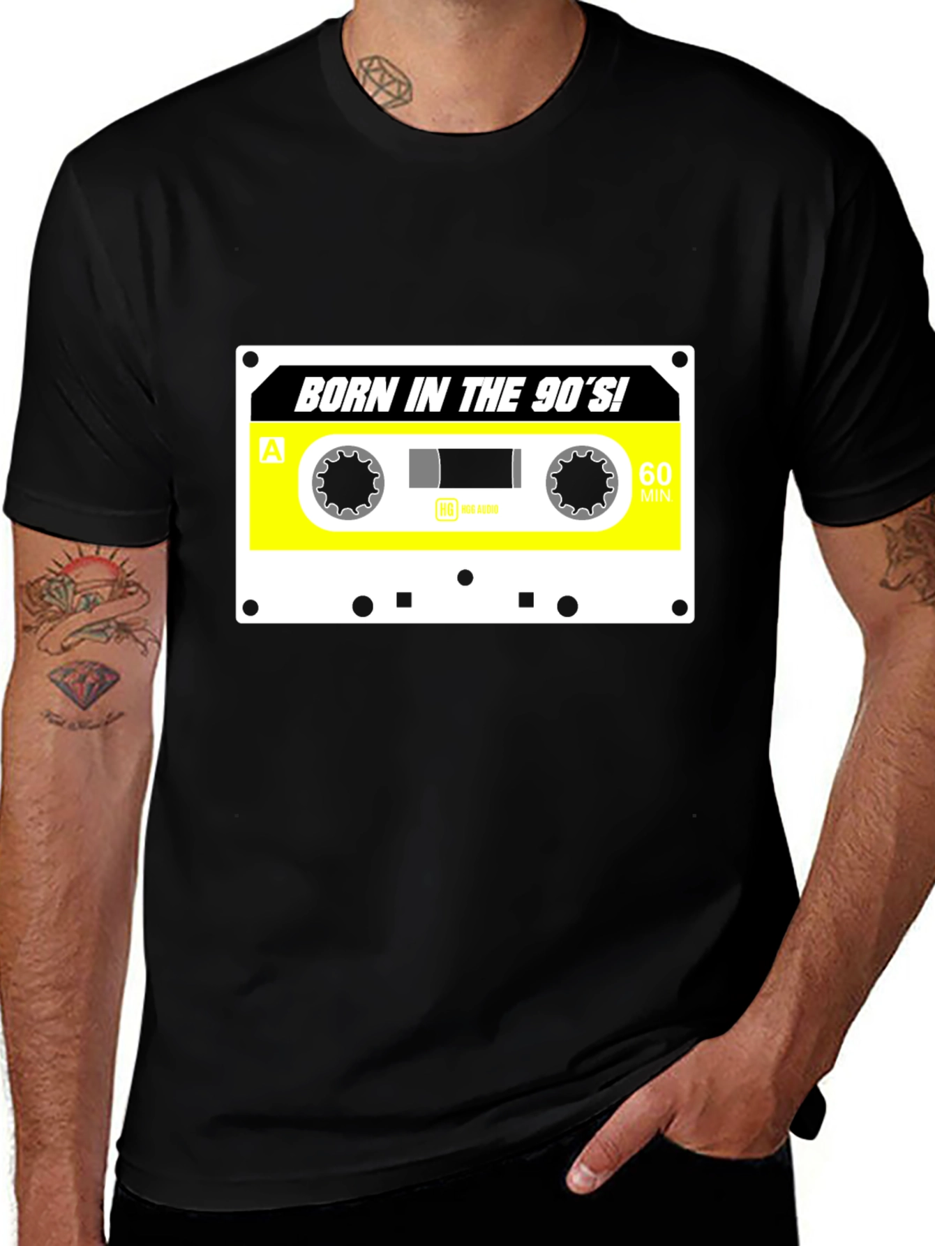 Variant 30 of Born in the 90's Cassette Tape Graphic T-Shirt