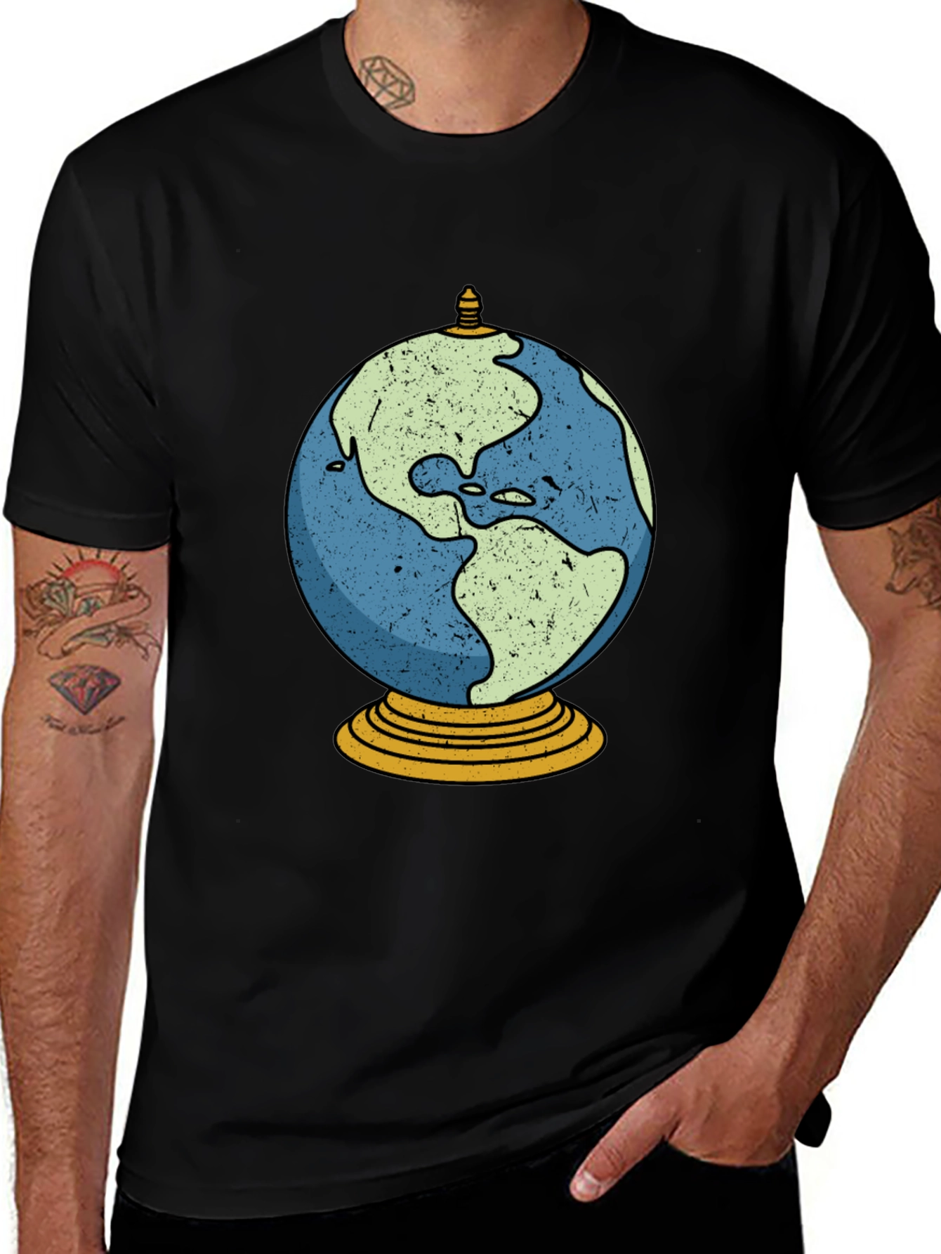 Variant 30 of Globe Graphic Print T-Shirt