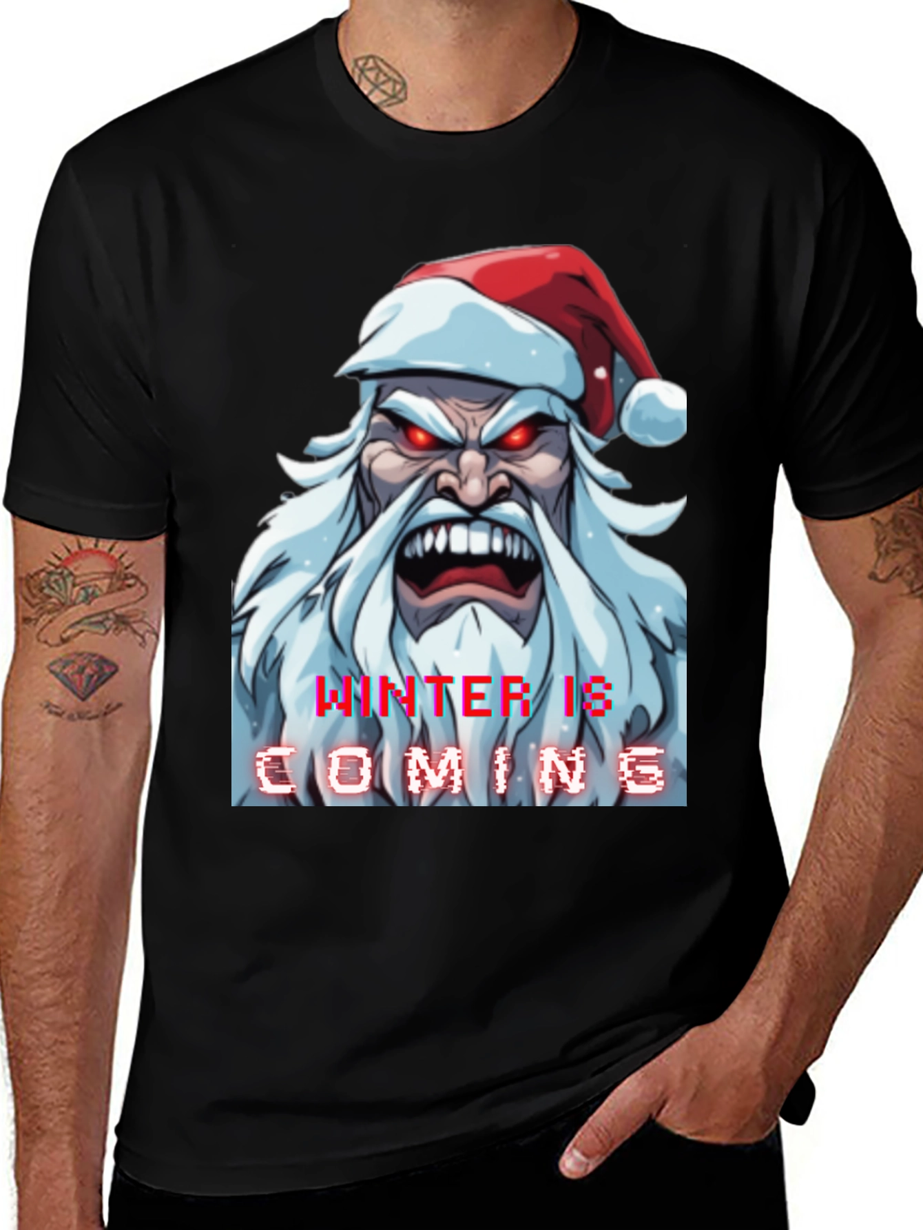 Variant 7 of Winter is Coming Santa Graphic Tee