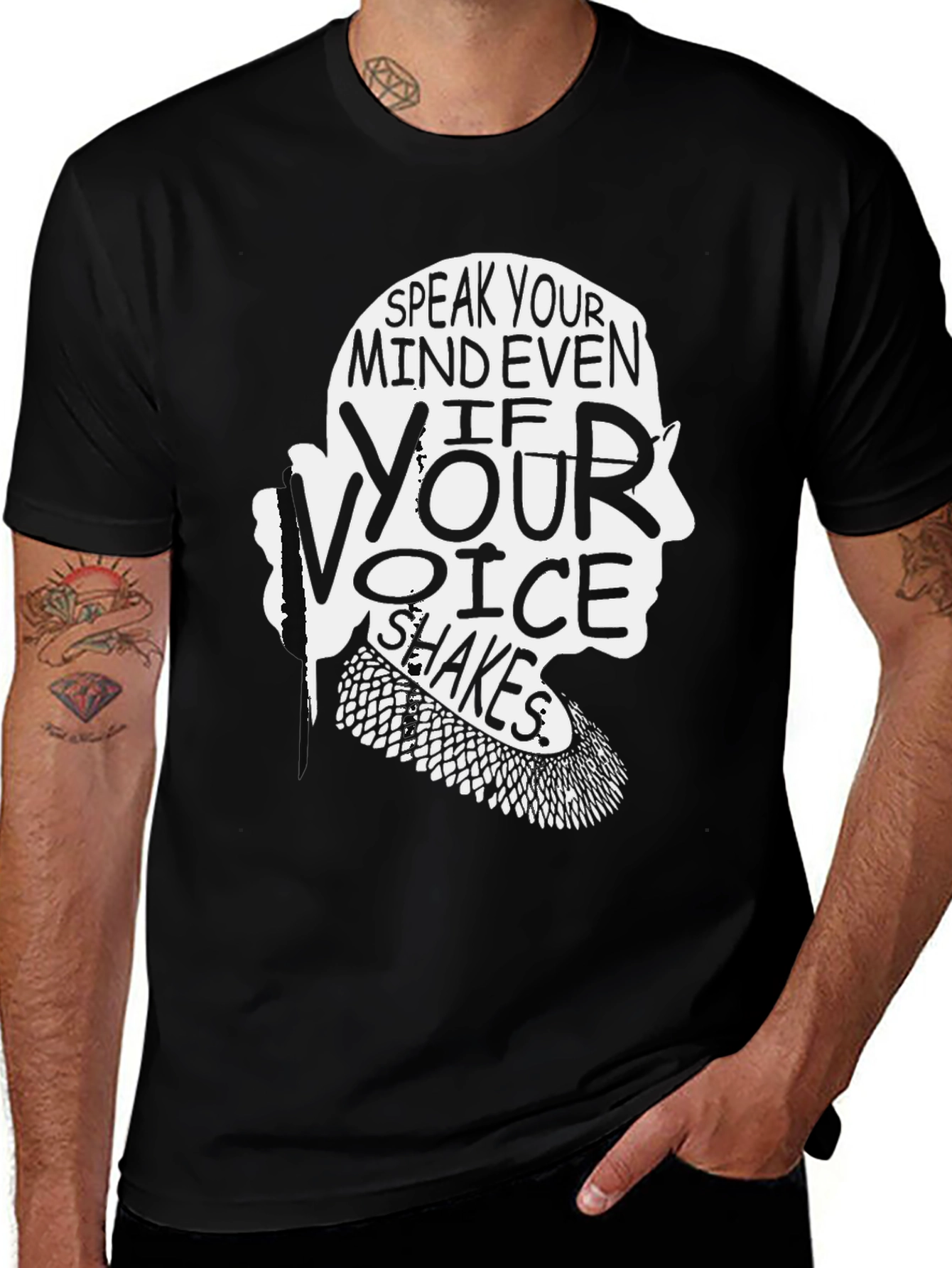 Variant 3 of Speak Your Mind T-Shirt - Ruth Bader Ginsburg Quote Tee