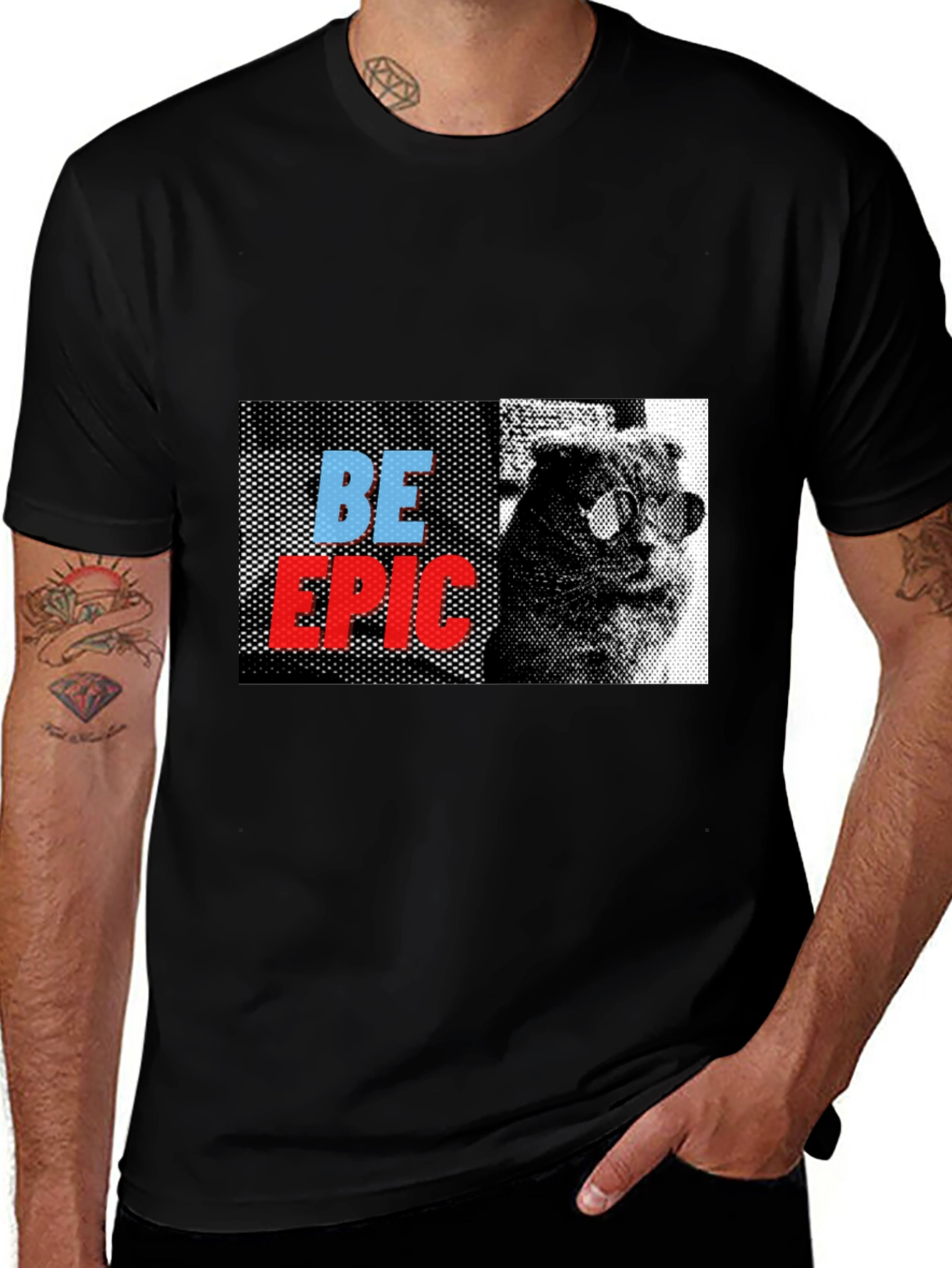 Variant 21 of Be Epic Cat Graphic Tee - Cool Style