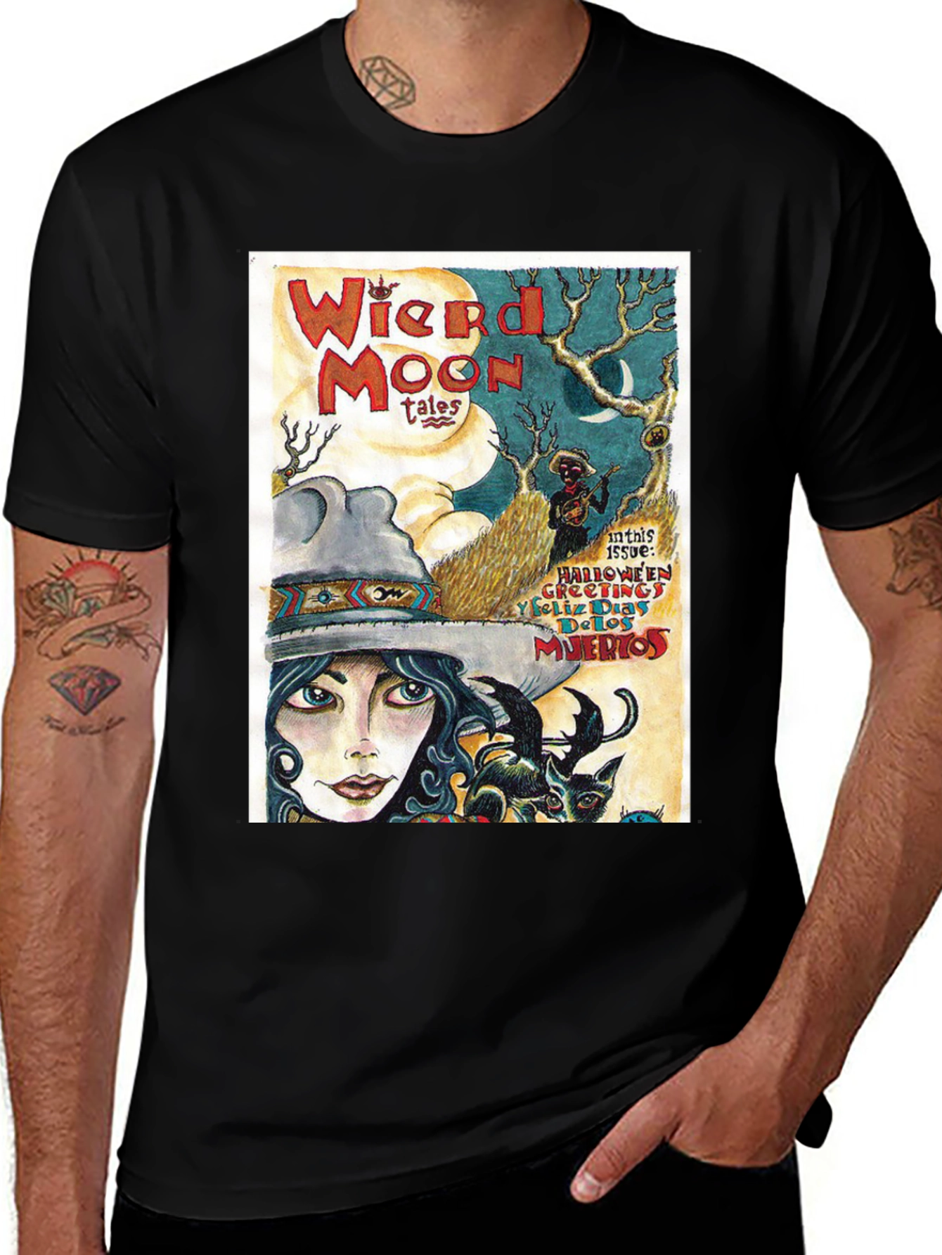 Variant 29 of Weird Moon Tales Graphic T-Shirt - Halloween