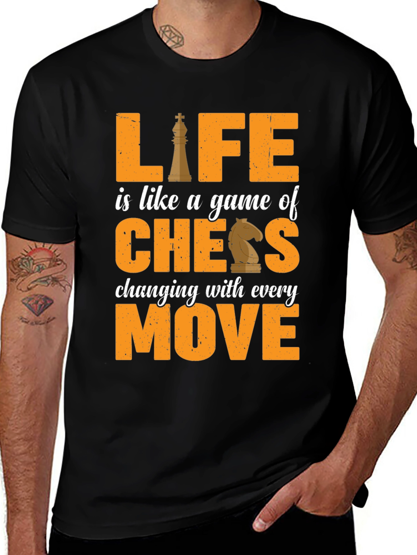 Variant 10 of Life is Chess T-Shirt - Motivational Game Tee