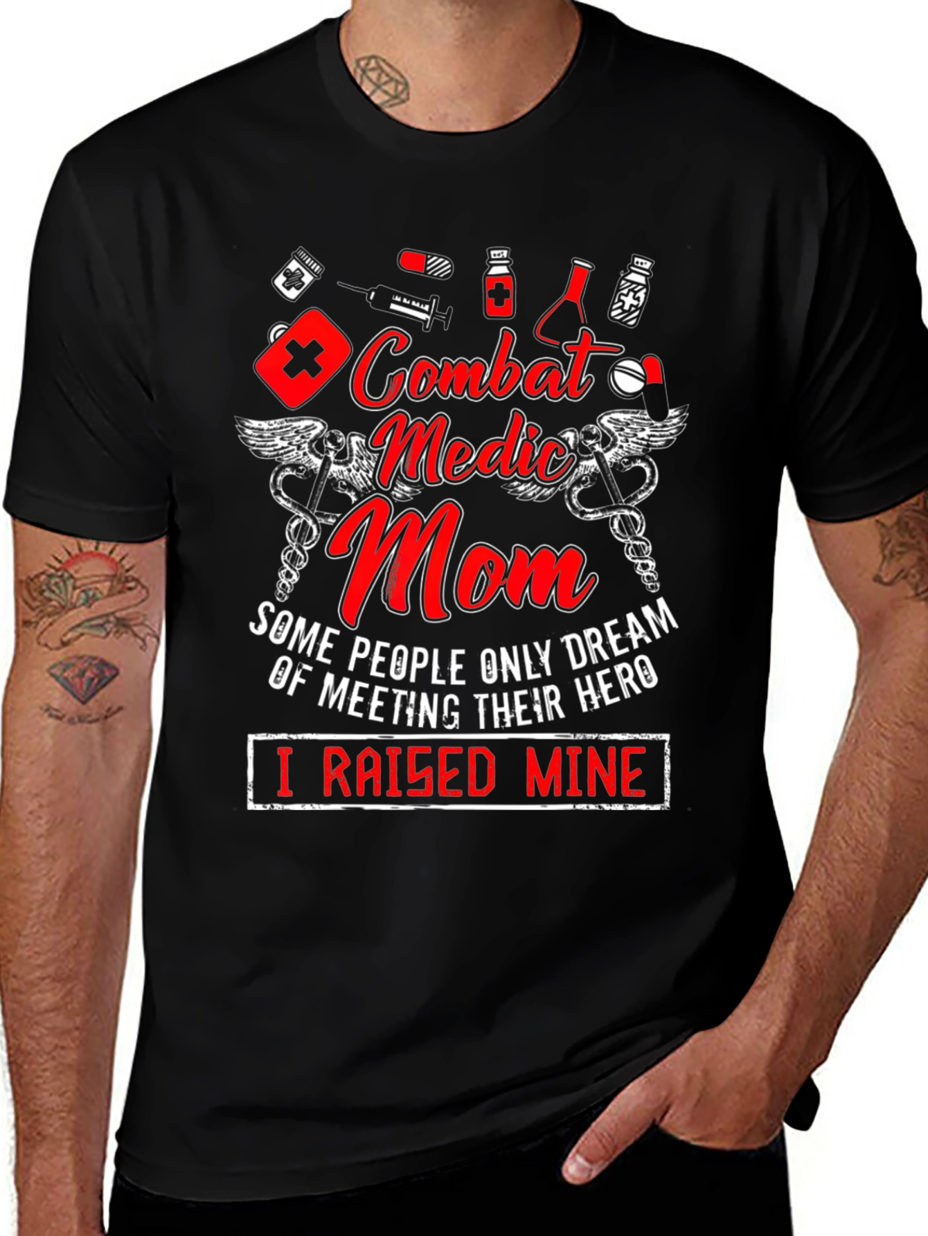 Combat Medic Mom Graphic Tee