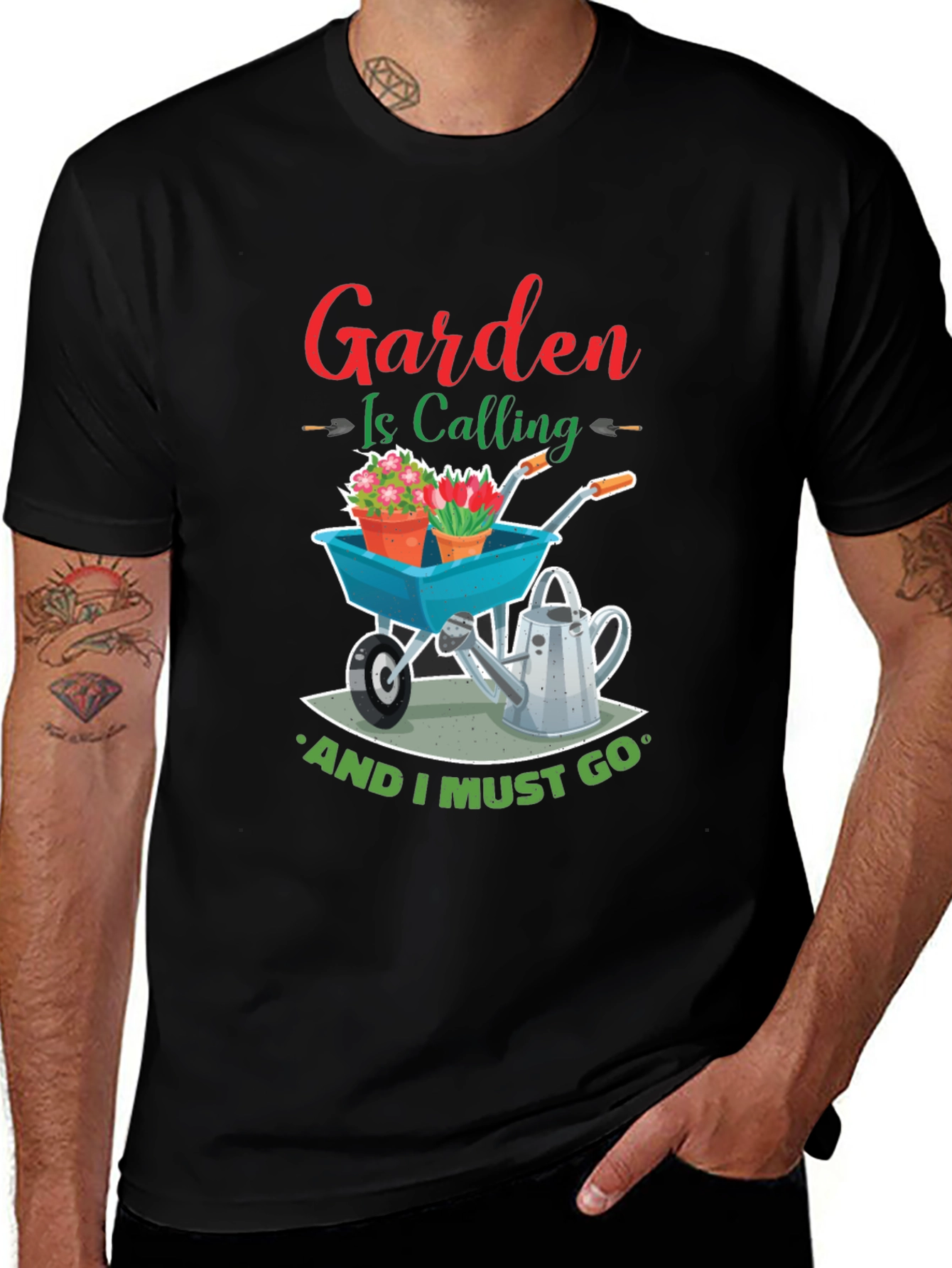 Variant 4 of Gardening is Calling T-Shirt