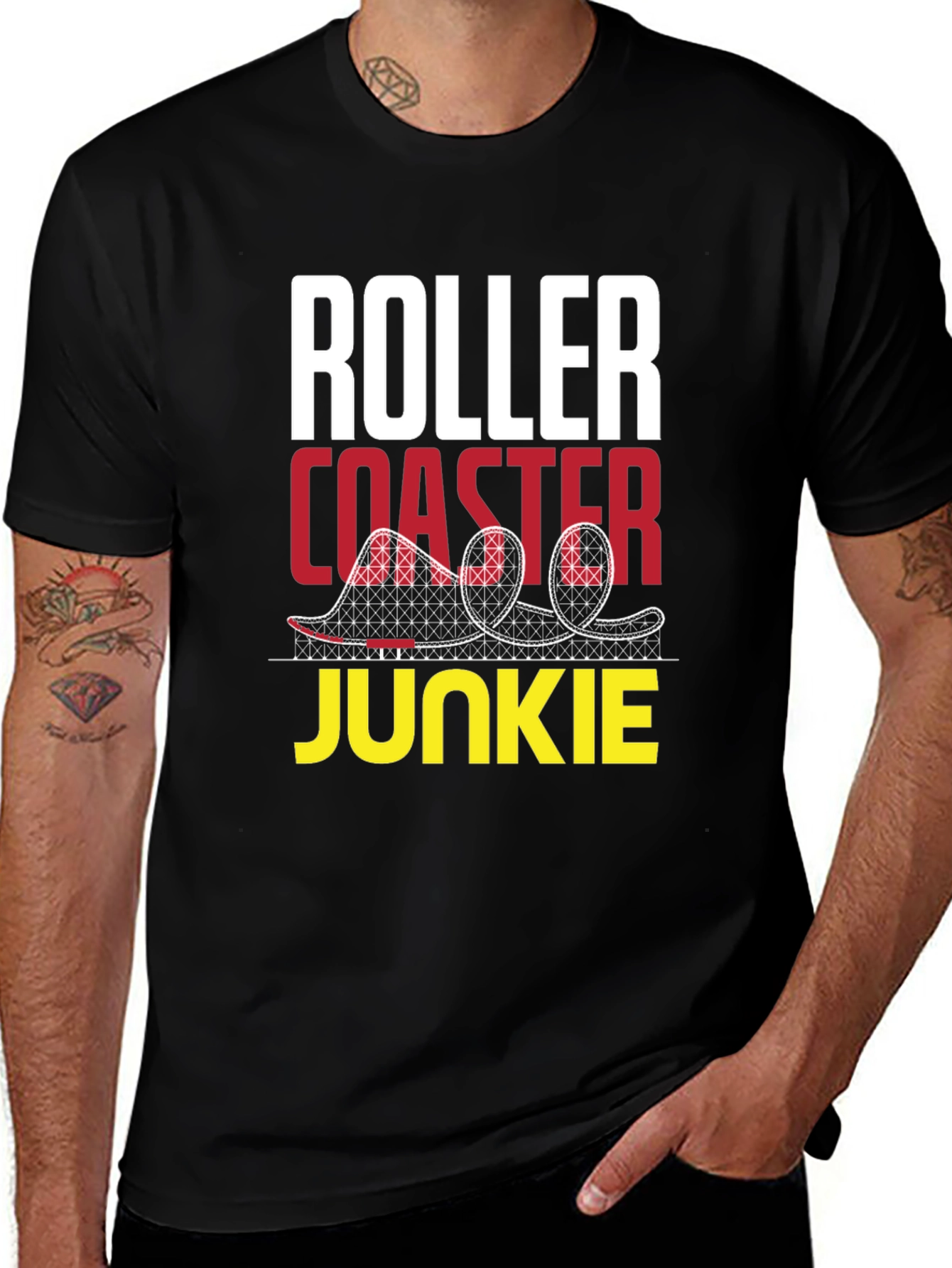 Roller Coaster Junkie Graphic T-Shirt
