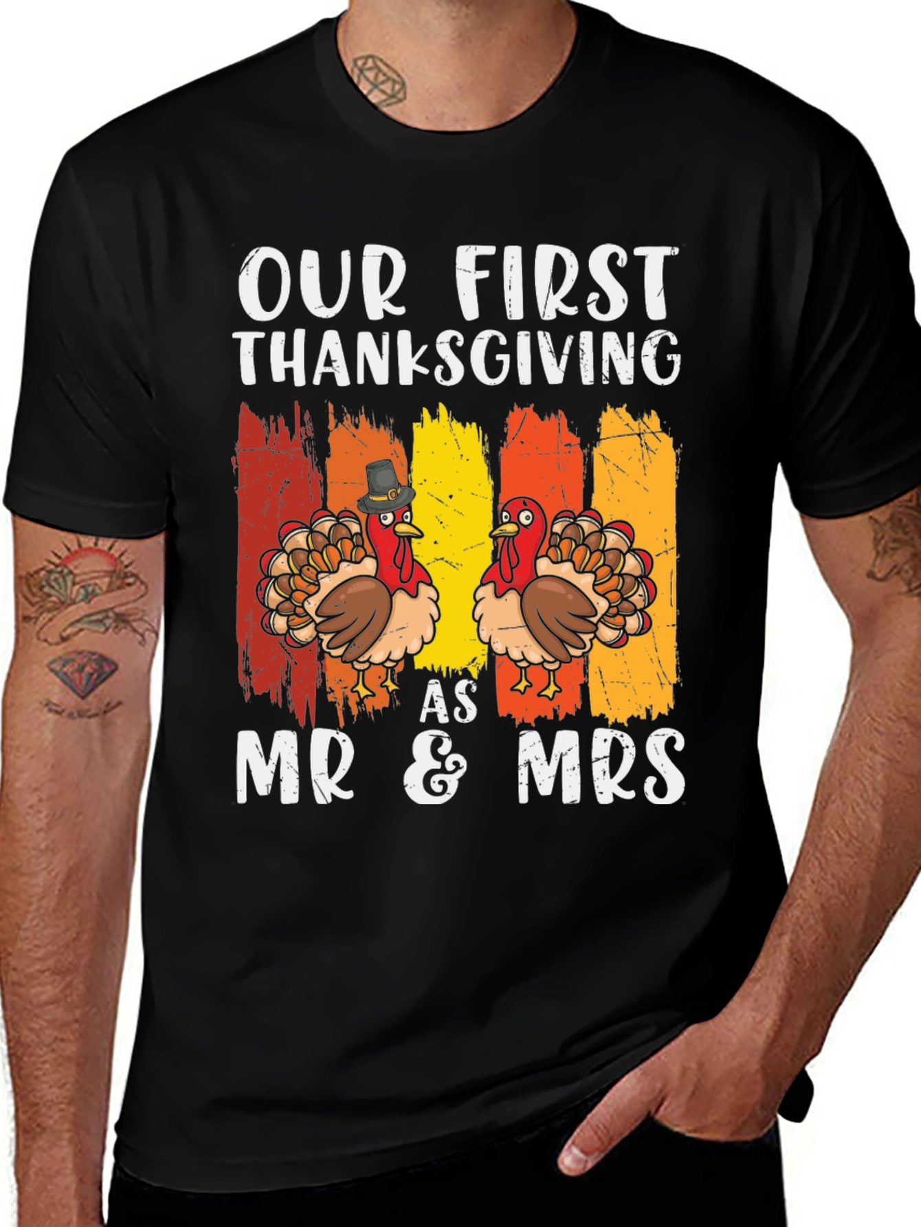 First Thanksgiving Mr & Mrs Matching T-Shirt