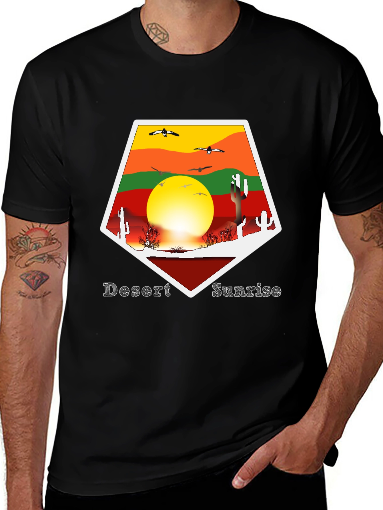 Variant 10 of Desert Sunrise Graphic T-Shirt