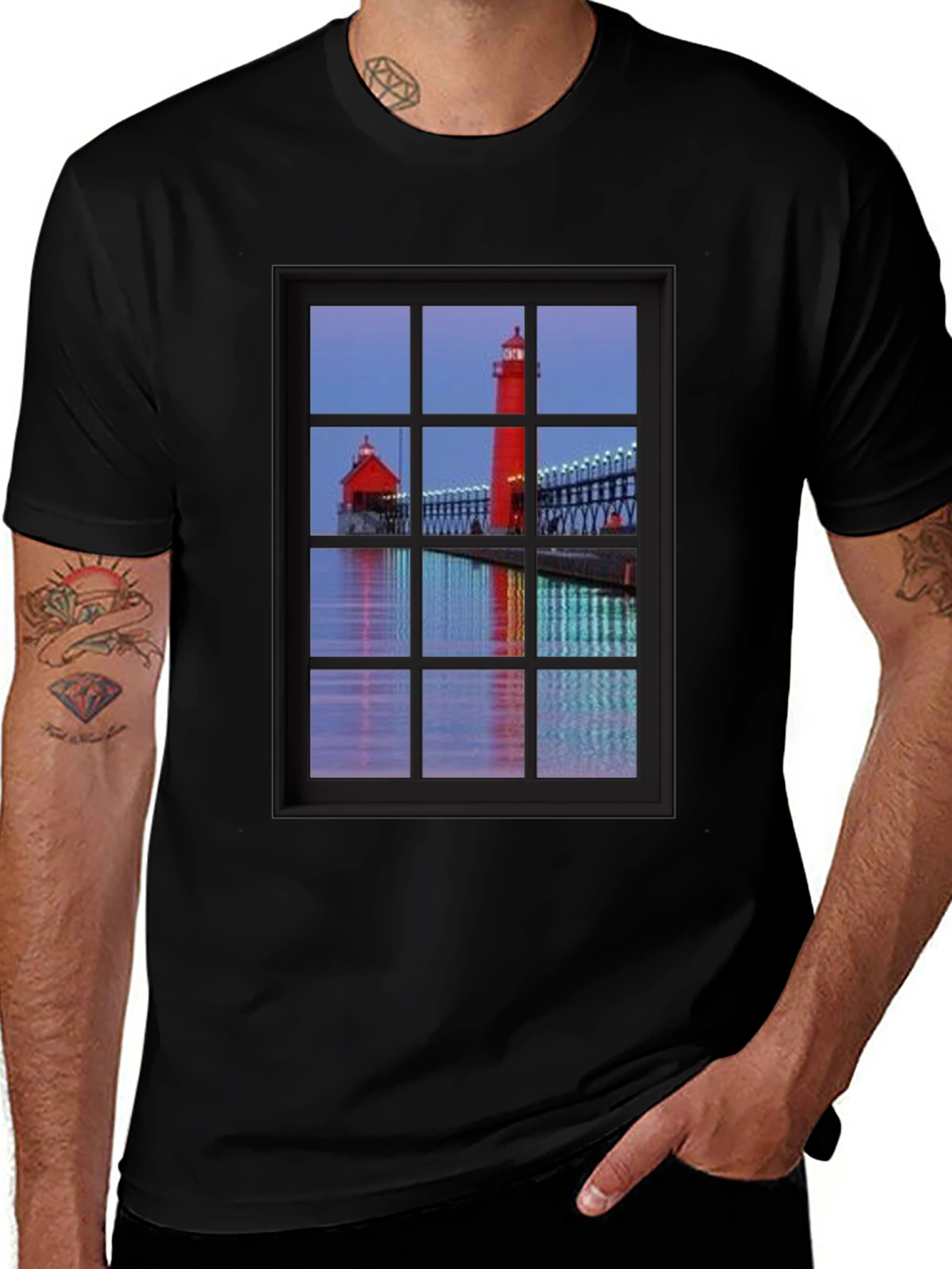 Variant 12 of Lighthouse View T-Shirt