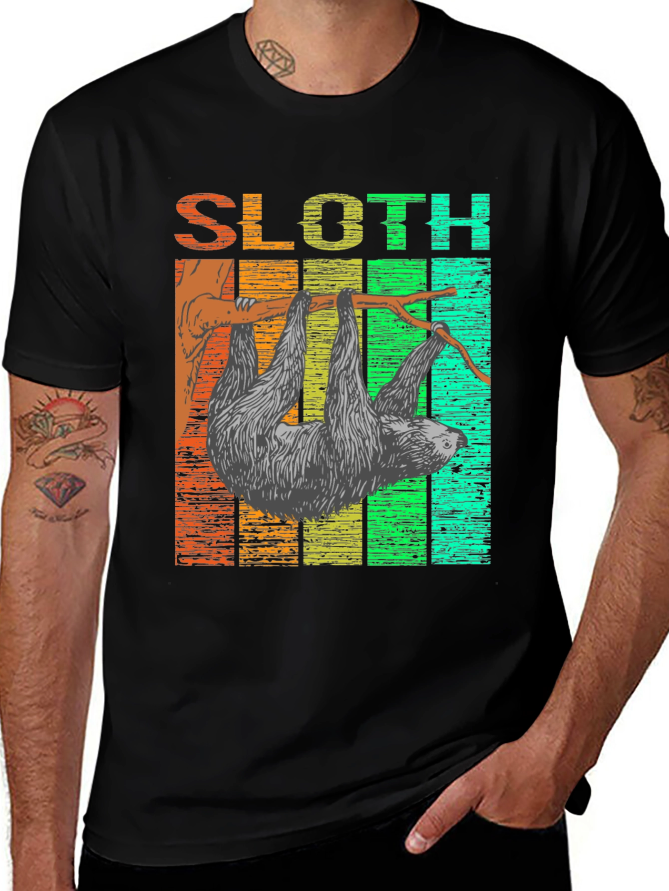 Variant 25 of Sloth Graphic Tee - Funny Animal T-Shirt