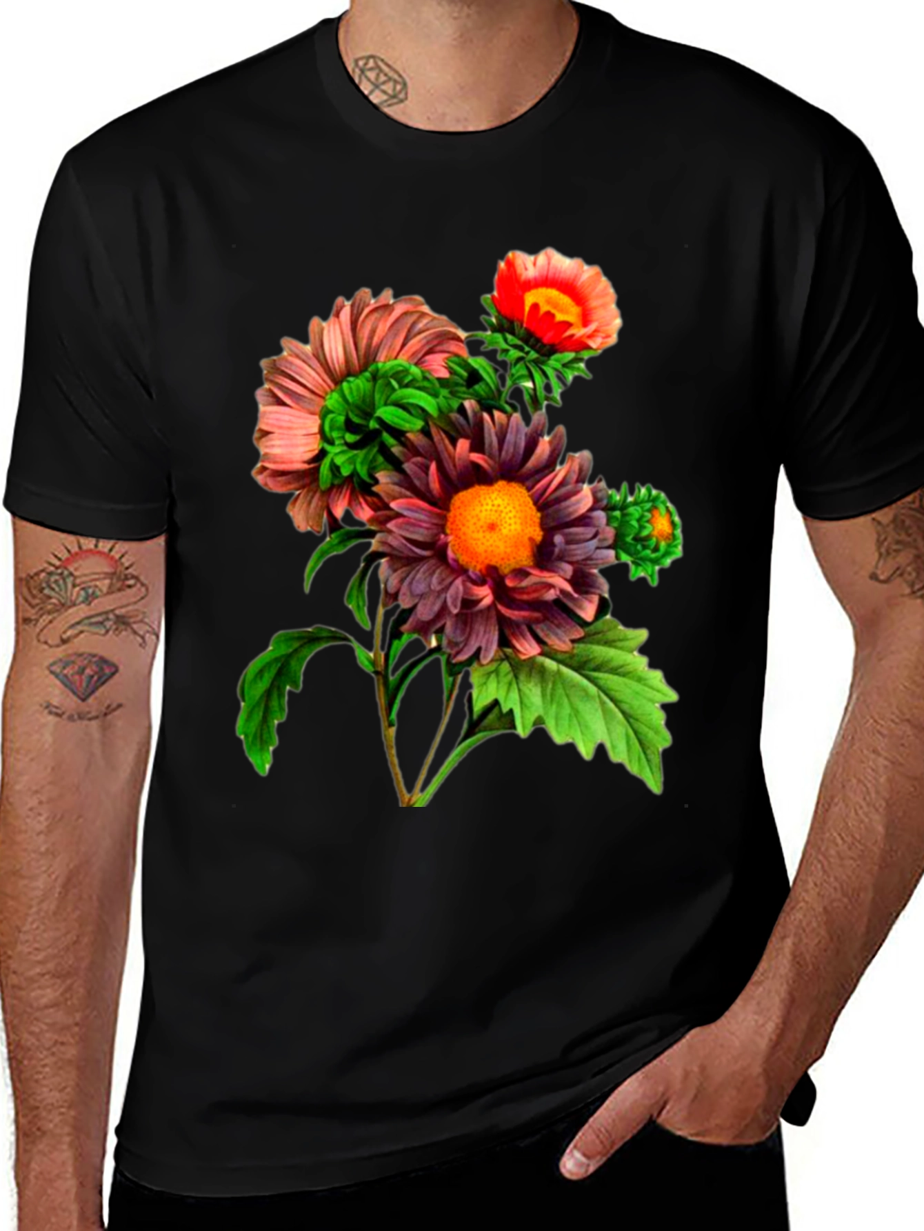 Variant 17 of Floral Print T-Shirt