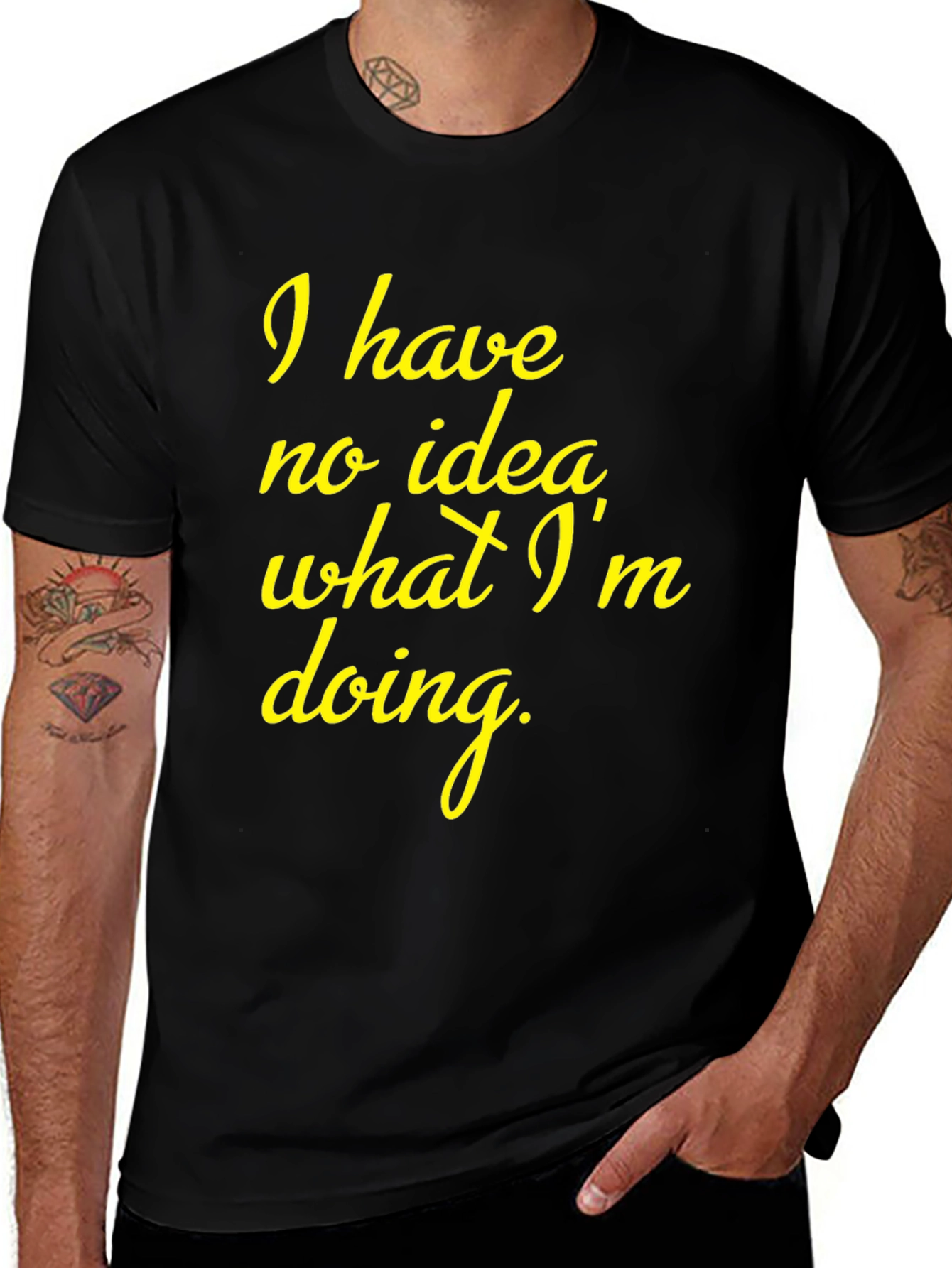 Variant 24 of Funny "No Idea" Graphic T-Shirt