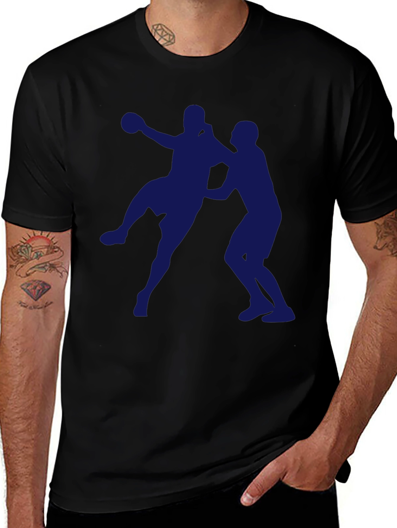 Variant 15 of Handball Graphic T-Shirt - Sport Silhouette Tee